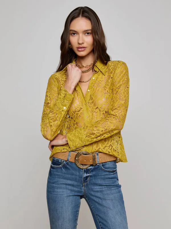 Maia Floral Lace Blouse sold by L'AGENCE