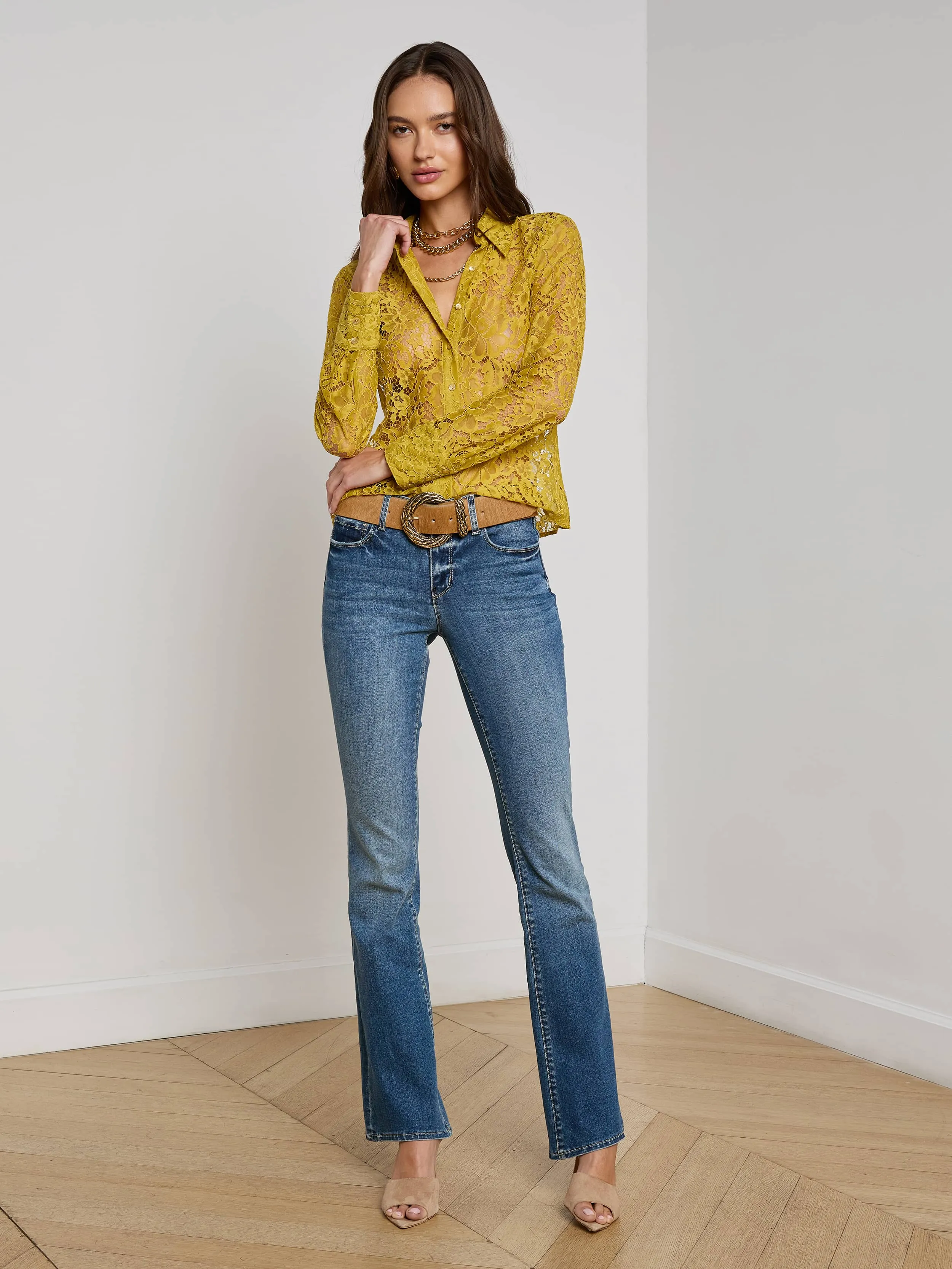 Maia Floral Lace Blouse sold by L'AGENCE product image thumbnail 2