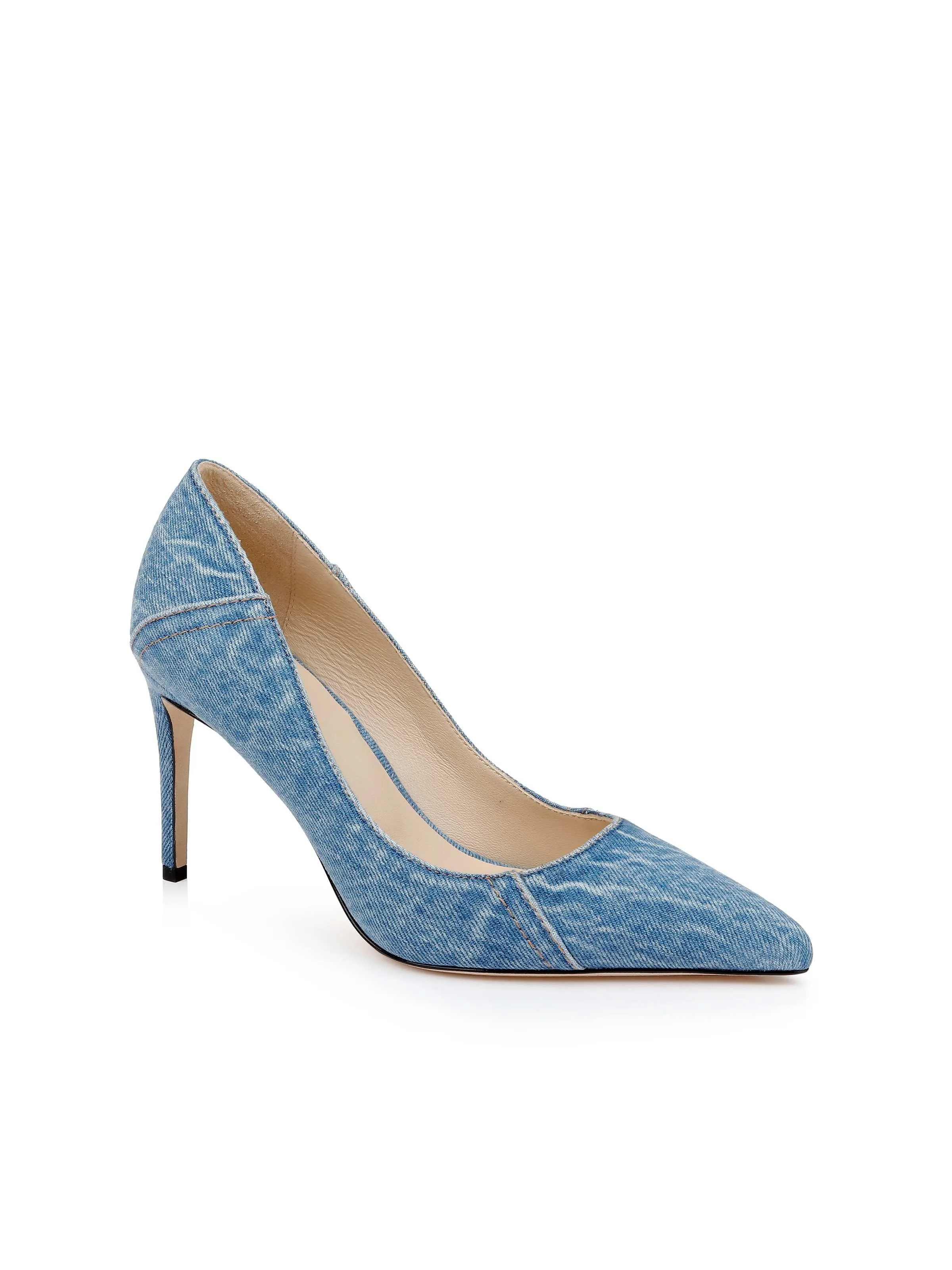 Maelle Denim Pump sold by L'AGENCE product image thumbnail 2