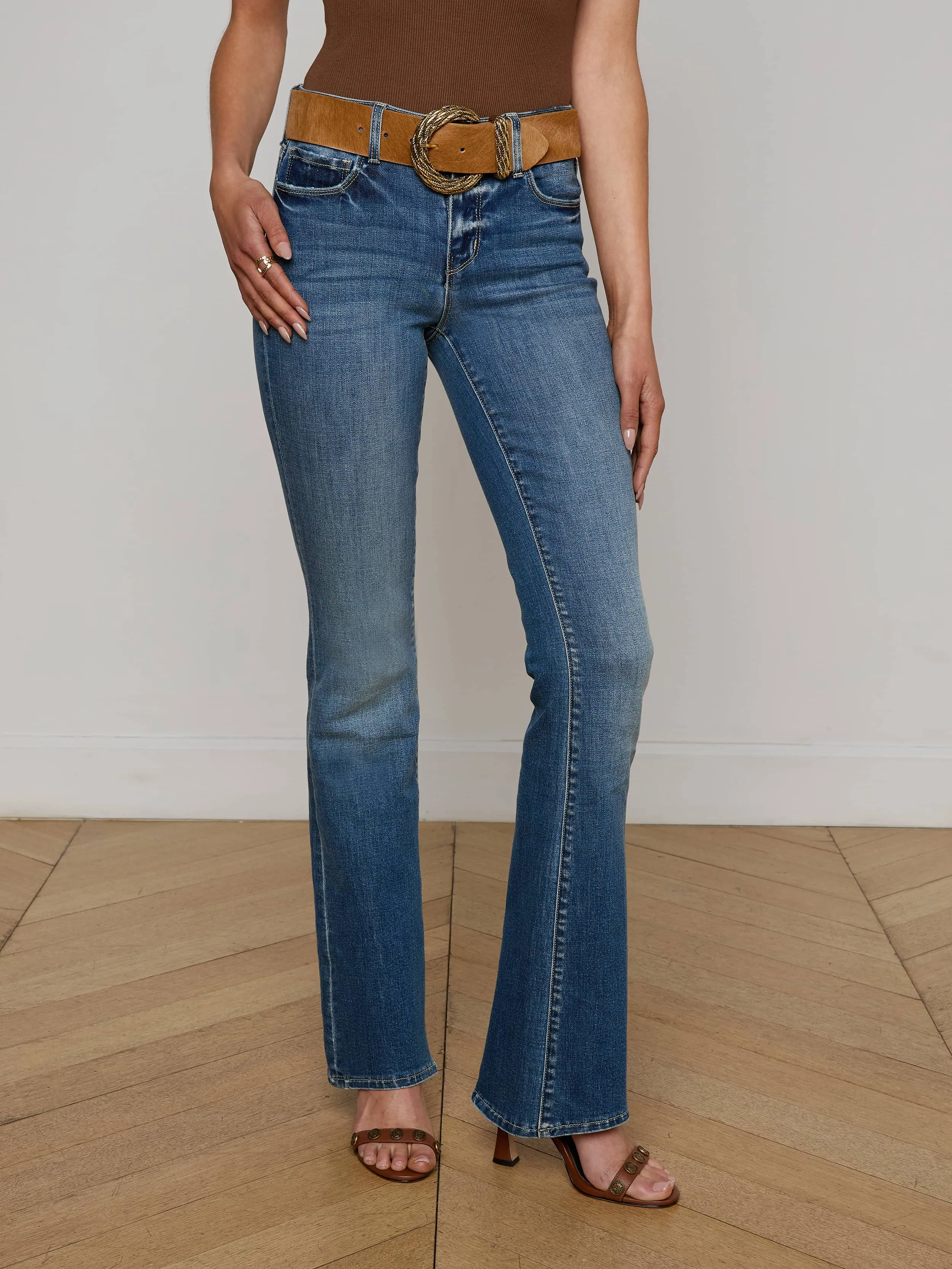 Cara Low-Rise Bootcut Jean sold by L'AGENCE product image thumbnail 2