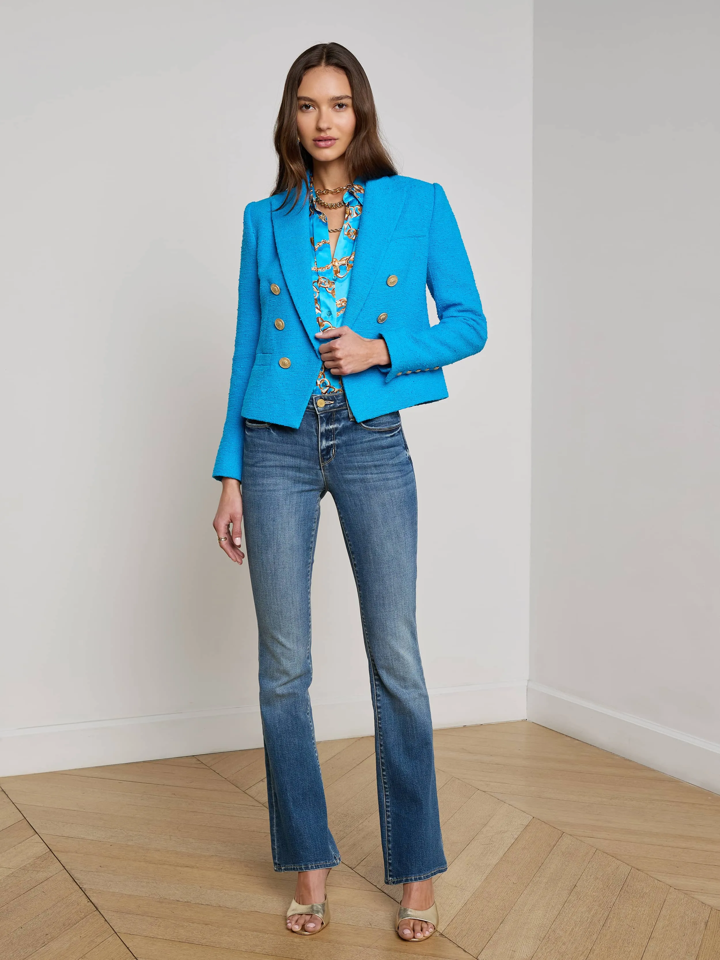 Brooke Tweed Blazer sold by L'AGENCE product image thumbnail 3