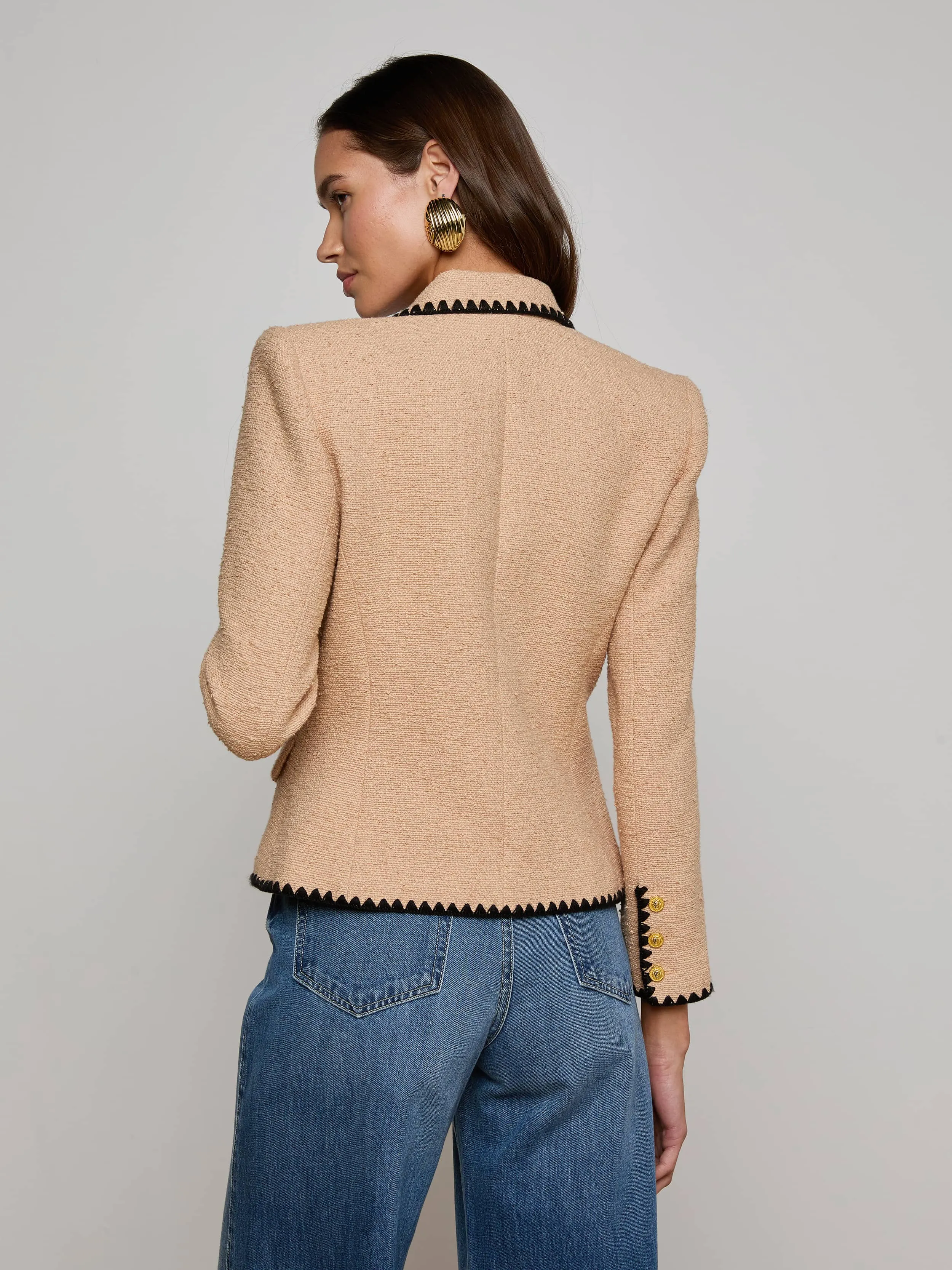 Wylla Tweed Blazer sold by L'AGENCE product image thumbnail 4