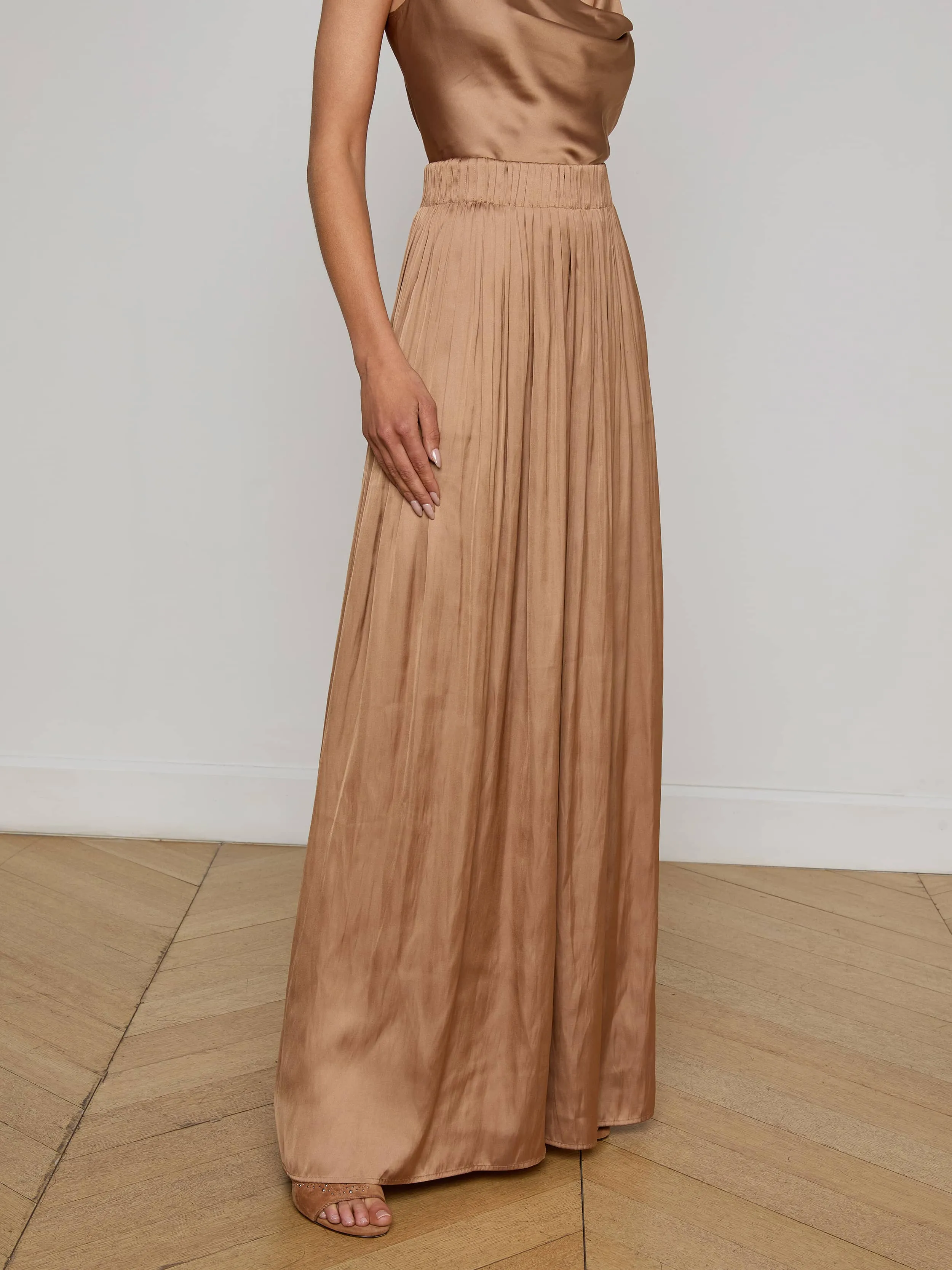 Haylo Satin Pant sold by L'AGENCE product image thumbnail 3