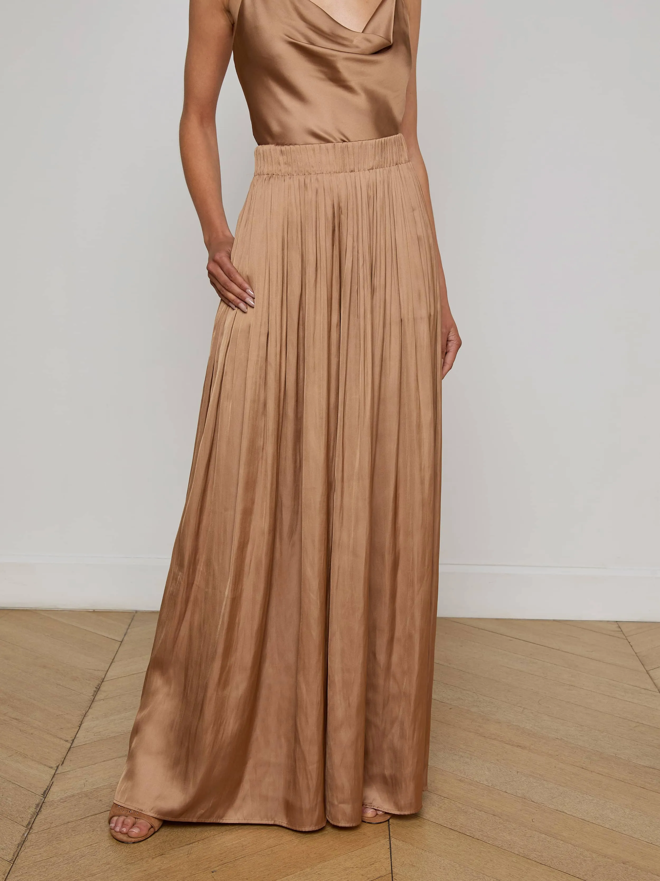 Haylo Satin Pant sold by L'AGENCE product image thumbnail 2