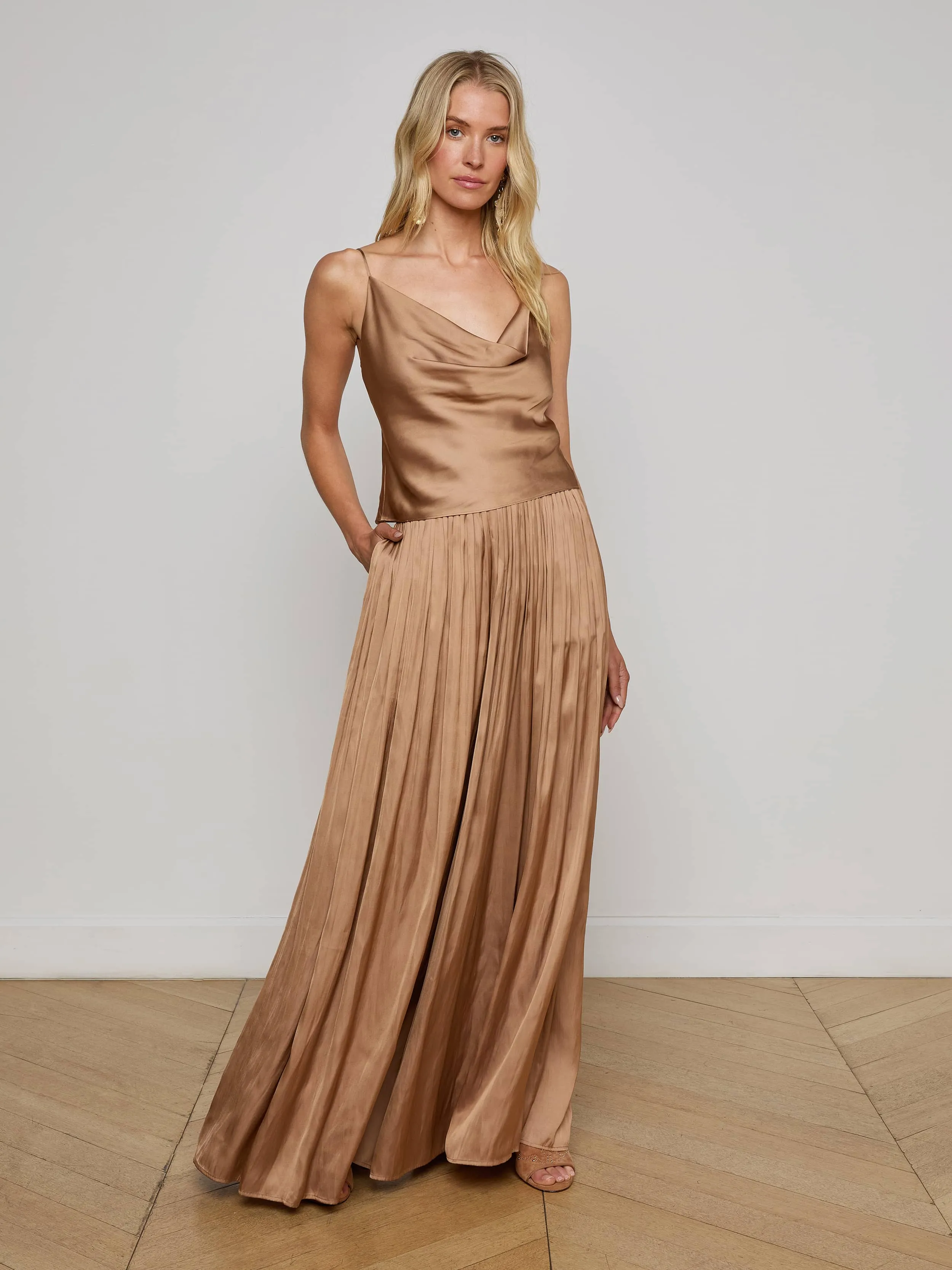 Calista Satin Camisole sold by L'AGENCE product image thumbnail 2