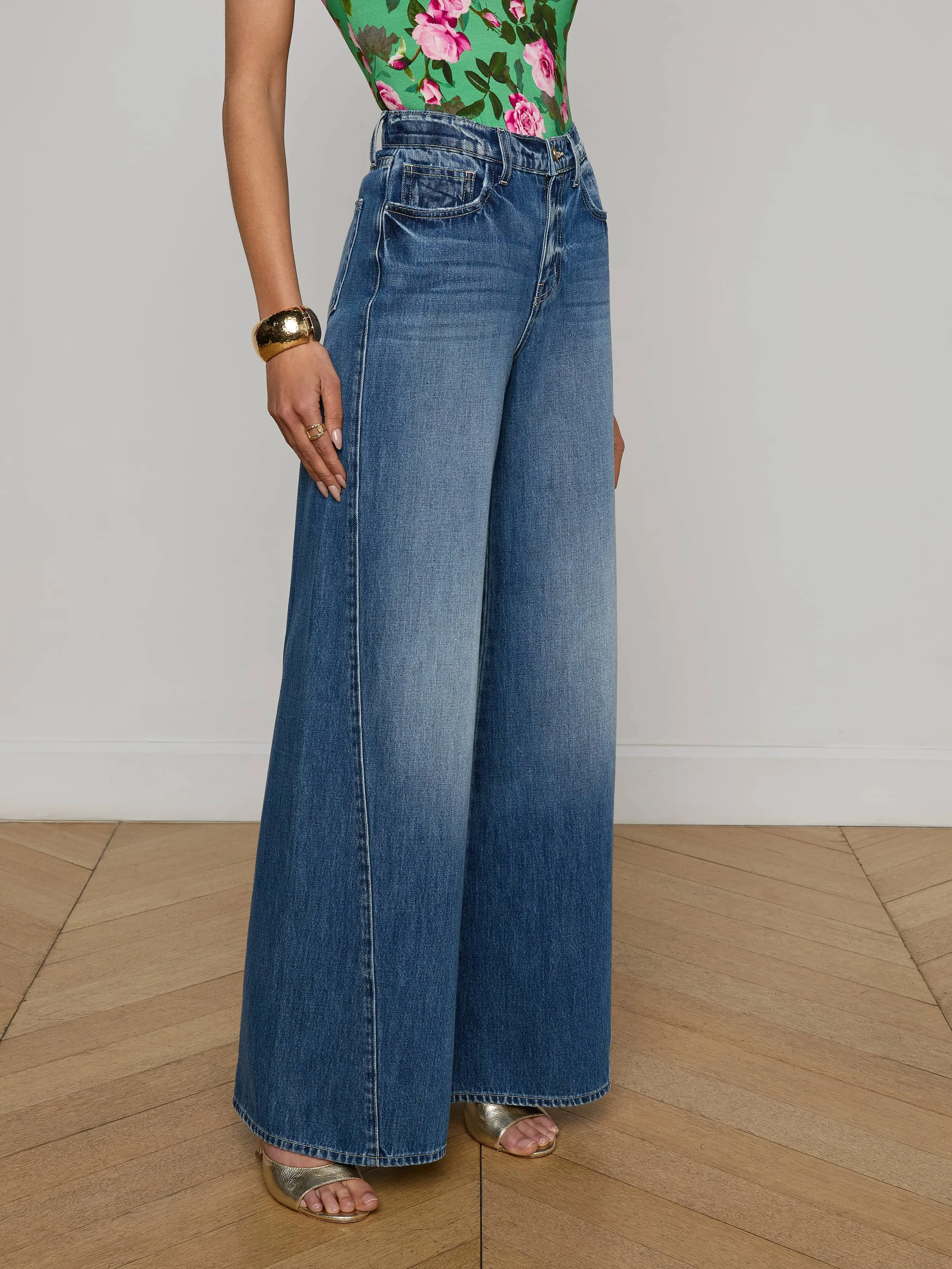 Beau Wide-Leg Jean sold by L'AGENCE product image thumbnail 4