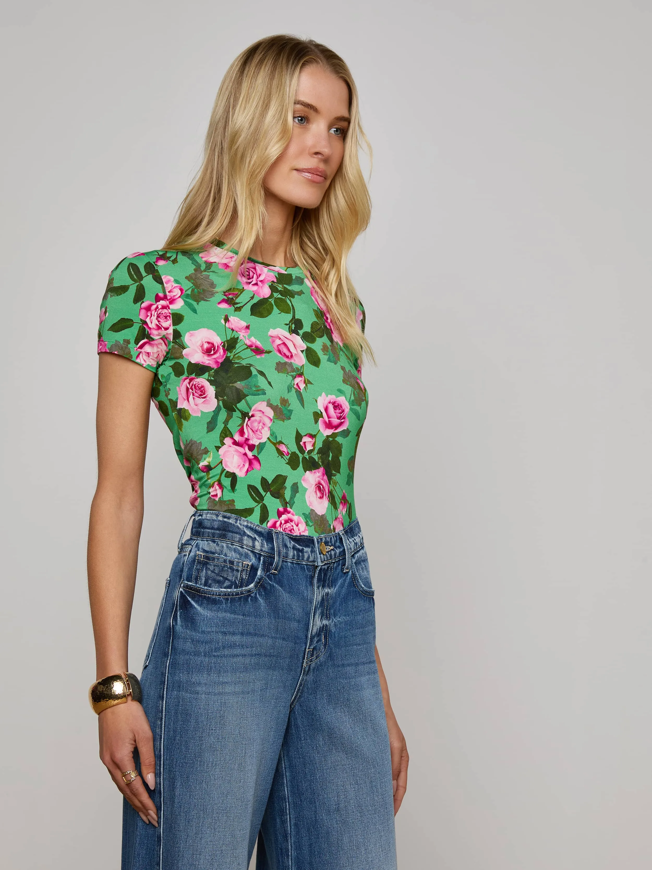 Ressi Fitted Tee sold by L'AGENCE product image thumbnail 3