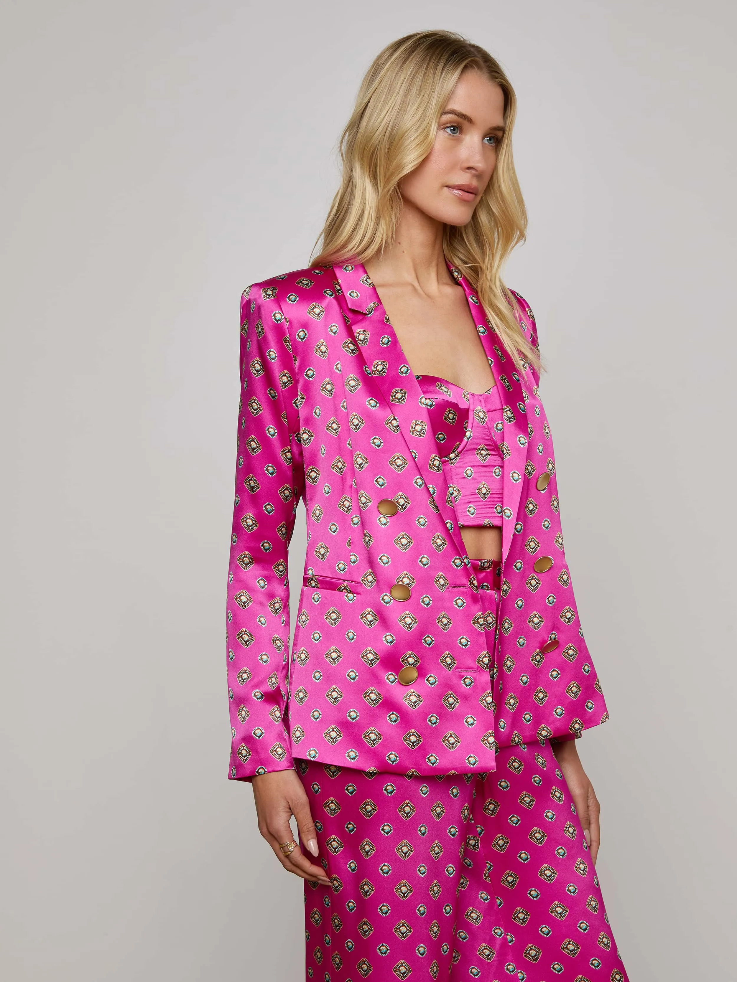 Colin Silk Blazer sold by L'AGENCE product image thumbnail 3