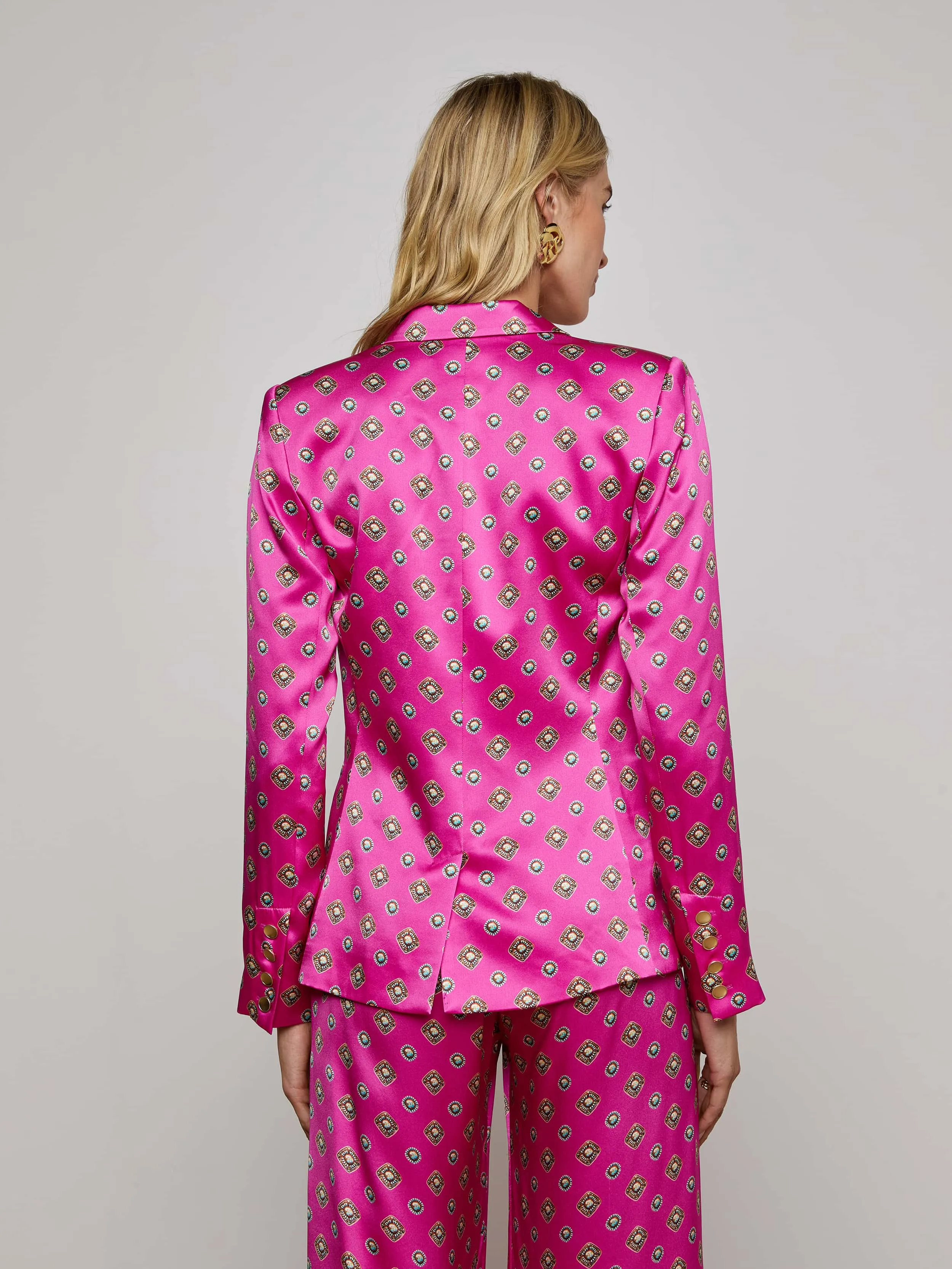 Colin Silk Blazer sold by L'AGENCE product image thumbnail 4