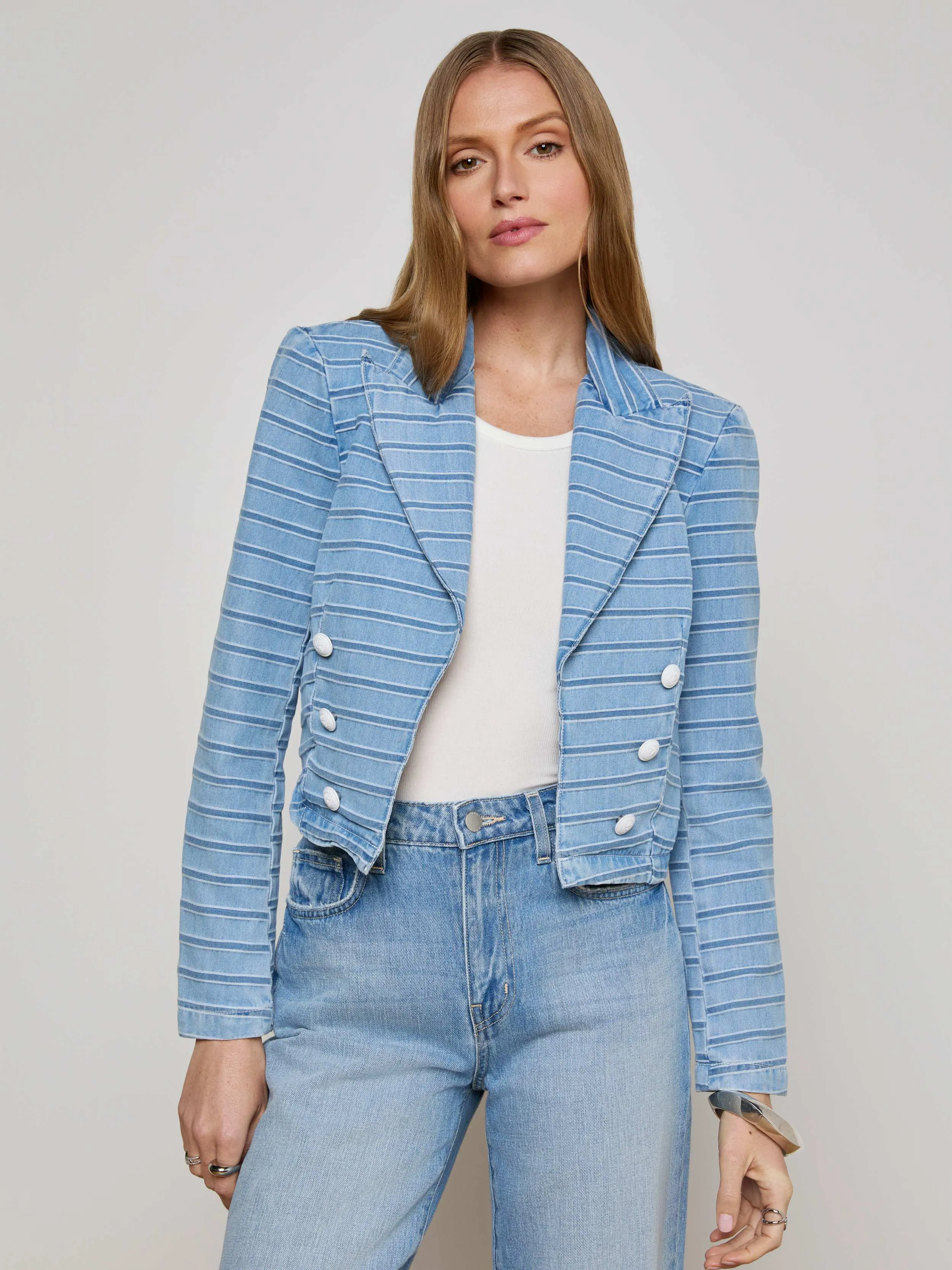Dolly Striped Blazer sold by L'AGENCE