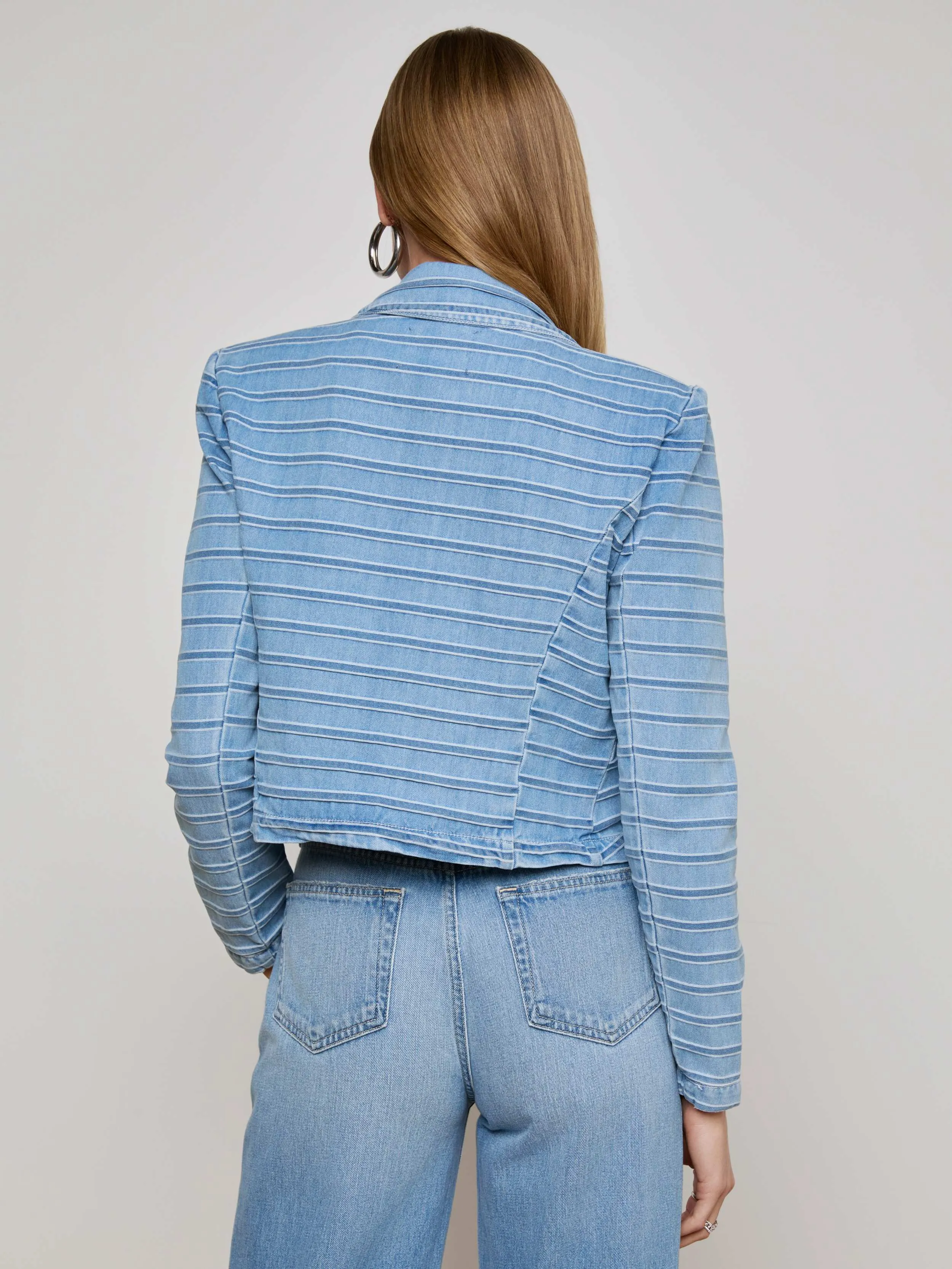 Dolly Striped Blazer sold by L'AGENCE product image thumbnail 3