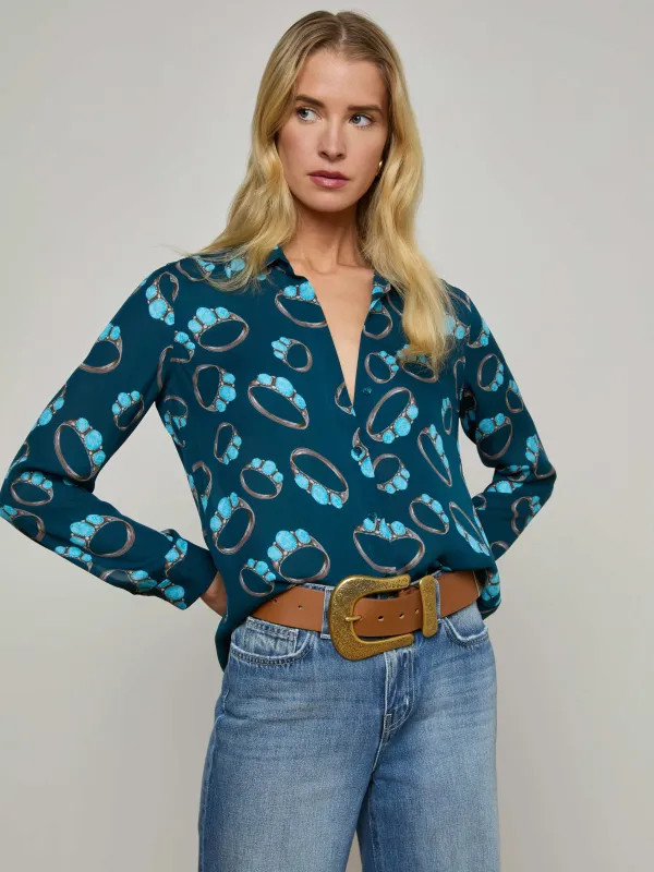 Nina Silk Blouse sold by L'AGENCE