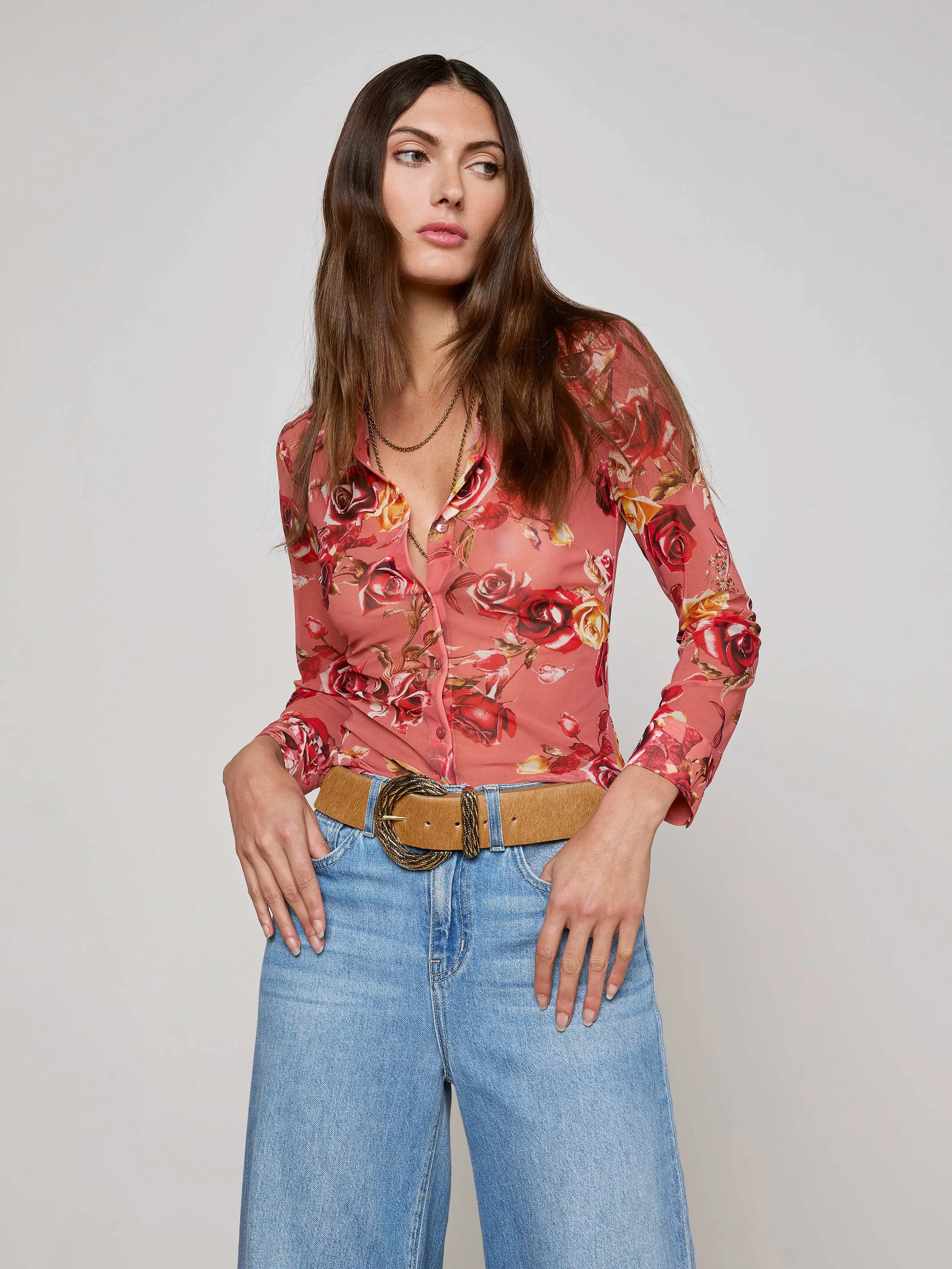 Indiana Mesh Blouse sold by L'AGENCE