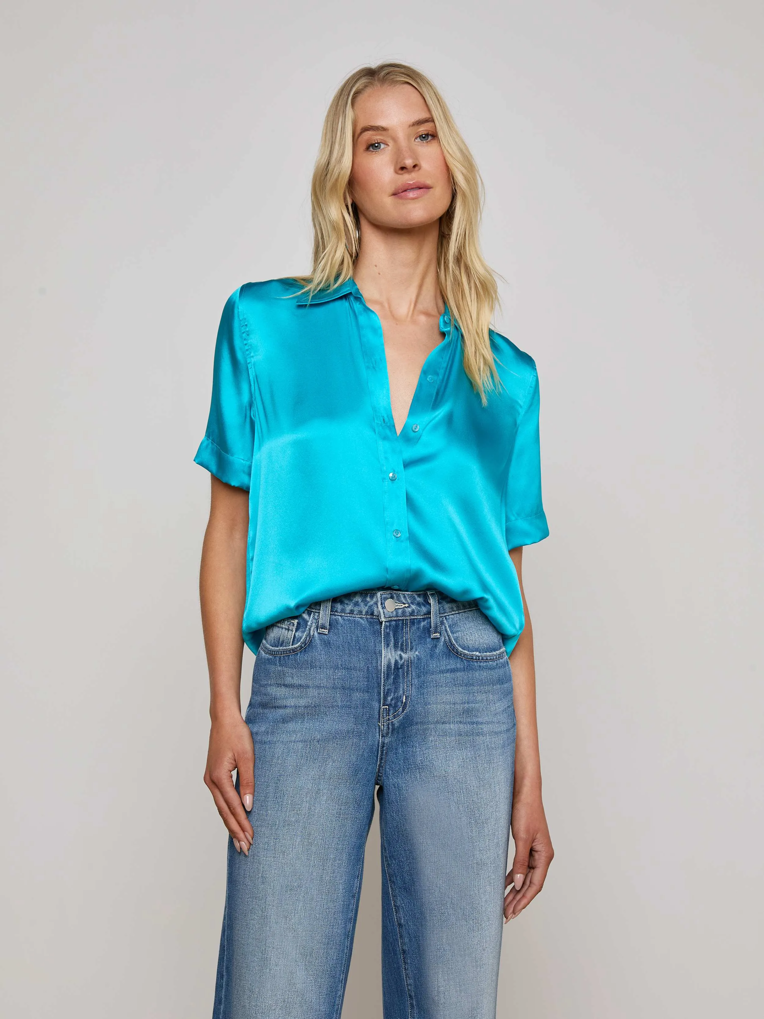 Ellah Silk Blouse sold by L'AGENCE