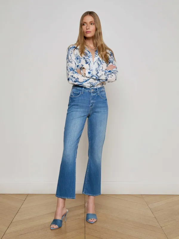 Tati Cropped Micro Boot Jean sold by L'AGENCE