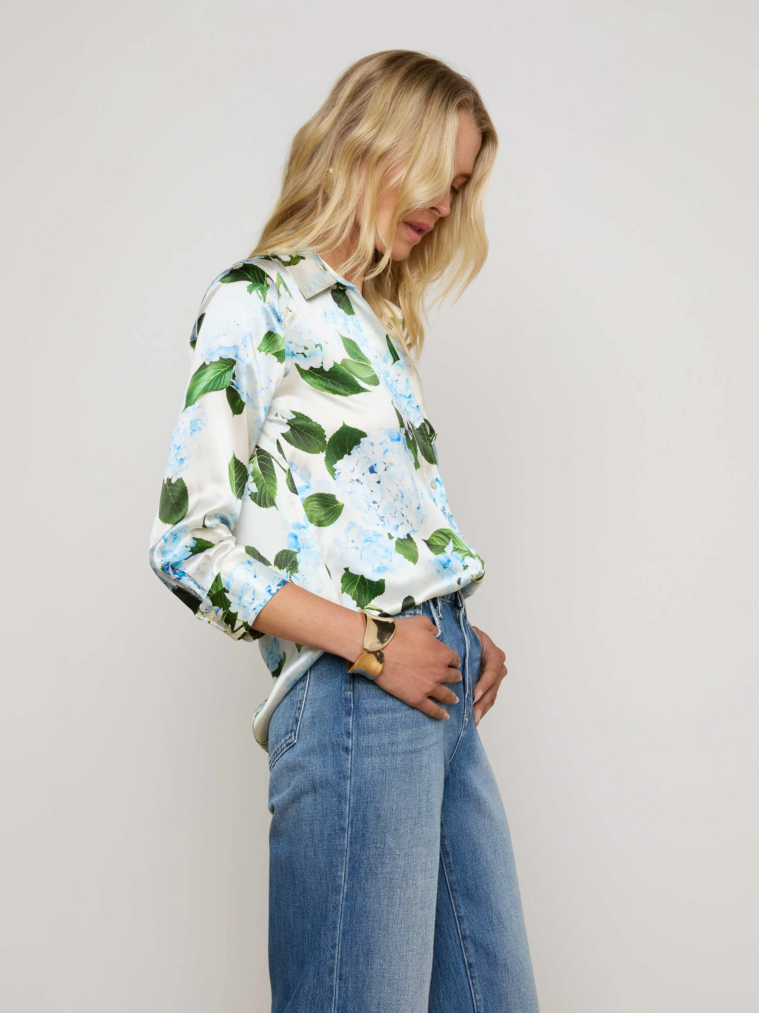 Dani Silk Blouse sold by L'AGENCE product image thumbnail 4