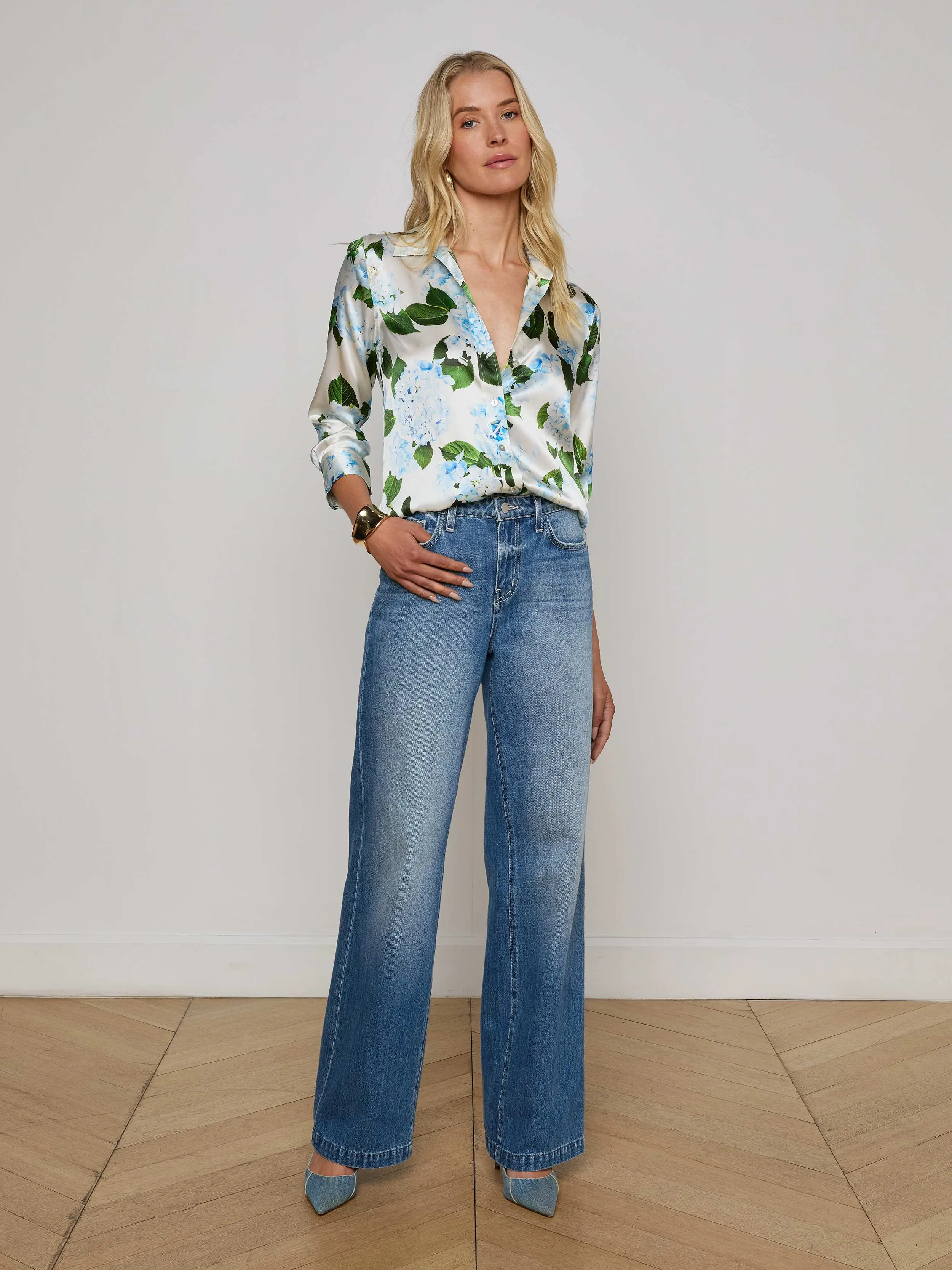Dani Silk Blouse sold by L'AGENCE product image thumbnail 2