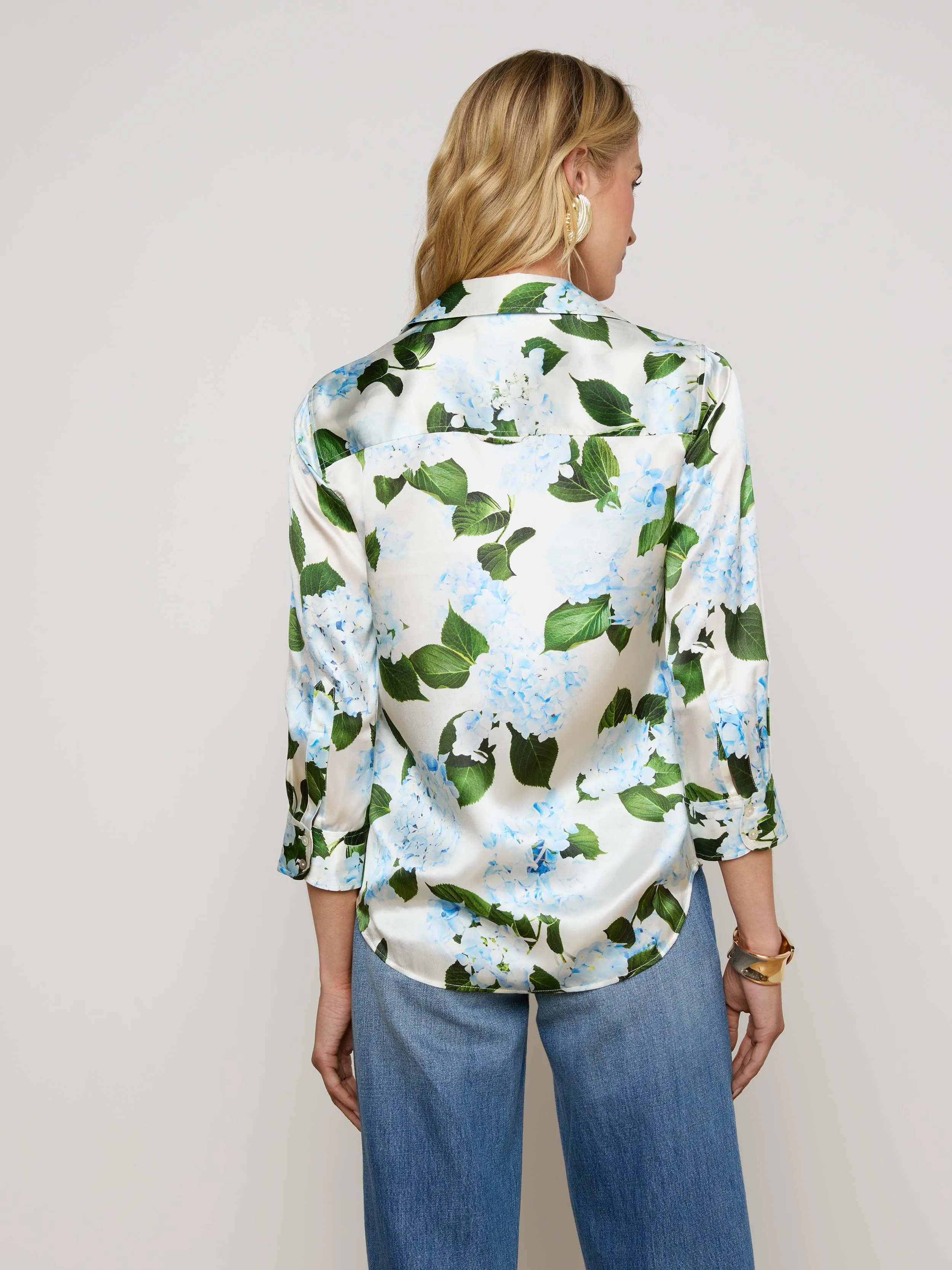 Dani Silk Blouse sold by L'AGENCE product image thumbnail 5