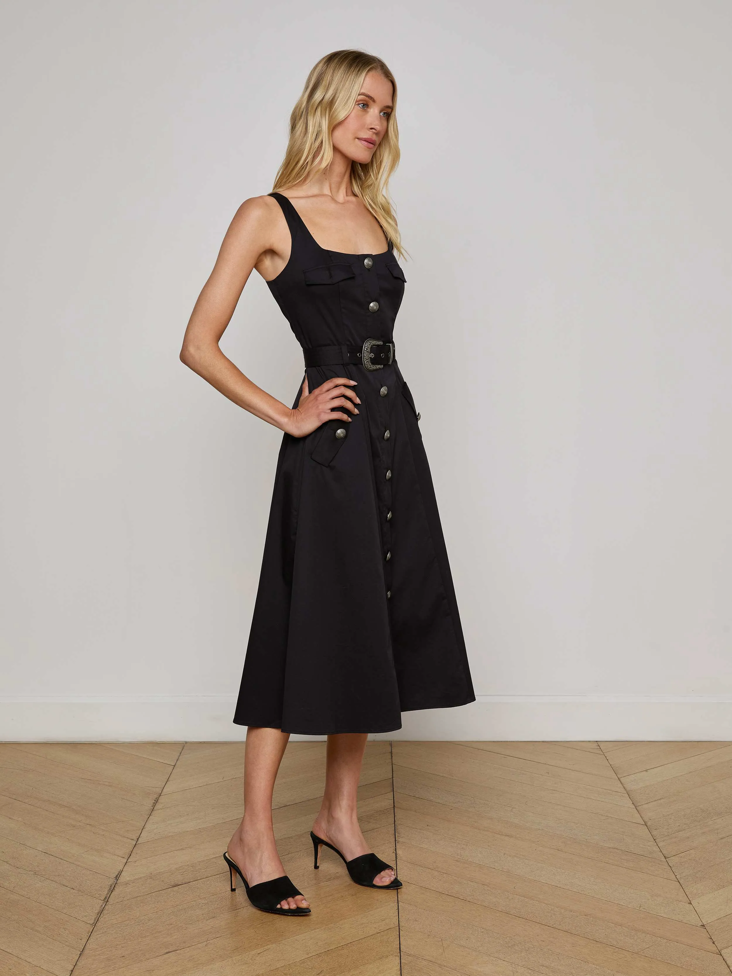Tazia Midi Dress sold by L'AGENCE product image thumbnail 2