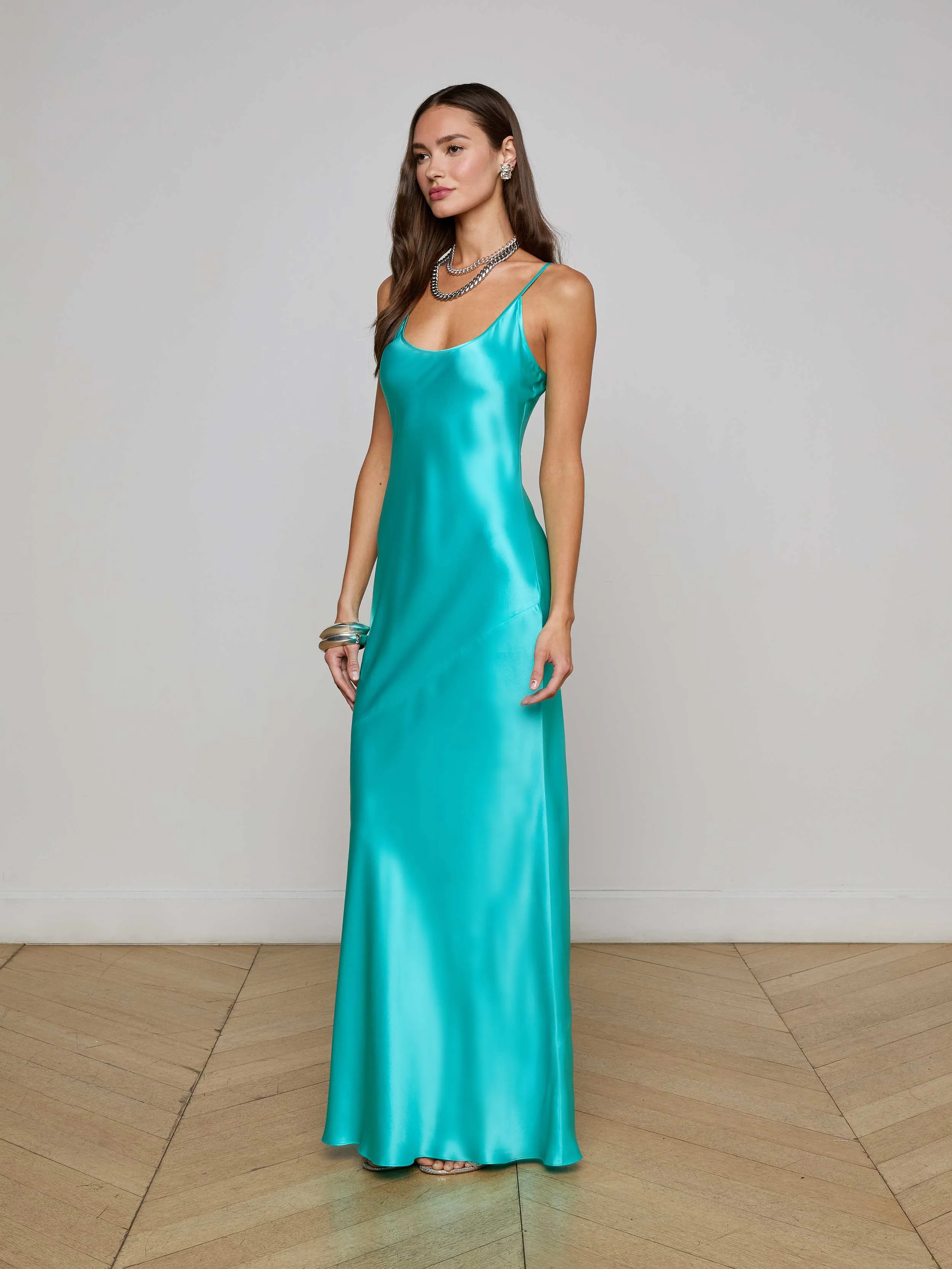 Charmaine Silk Gown sold by L'AGENCE product image thumbnail 3