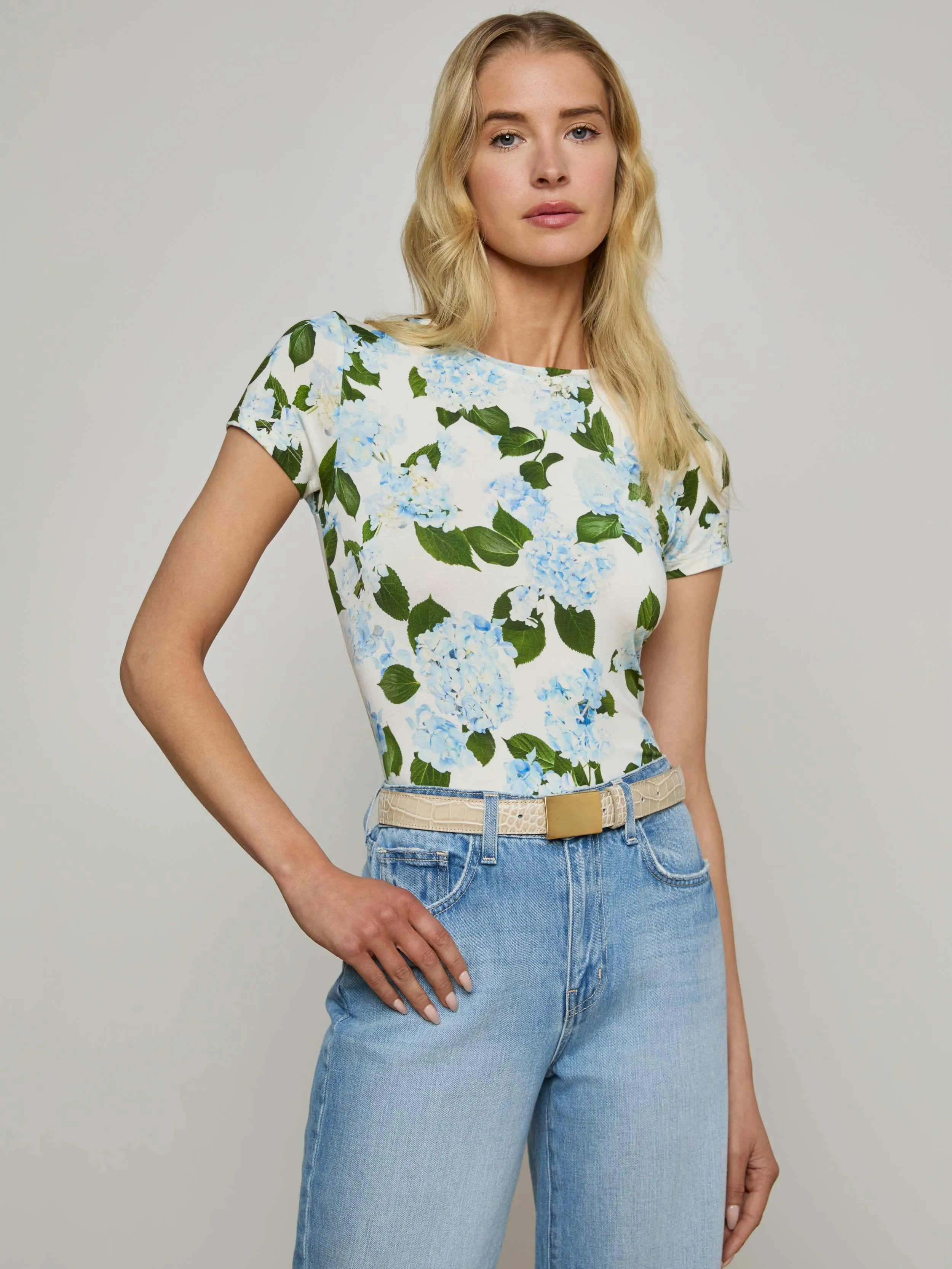 Ressi Fitted Tee sold by L'AGENCE