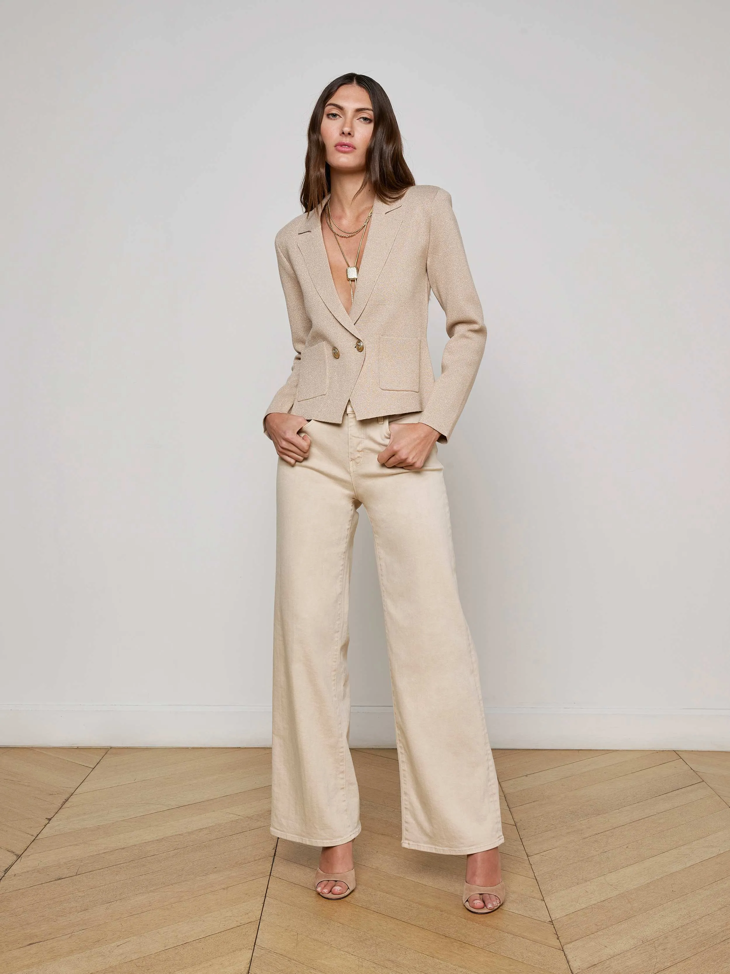 Sofia Knit Blazer sold by L'AGENCE product image thumbnail 4