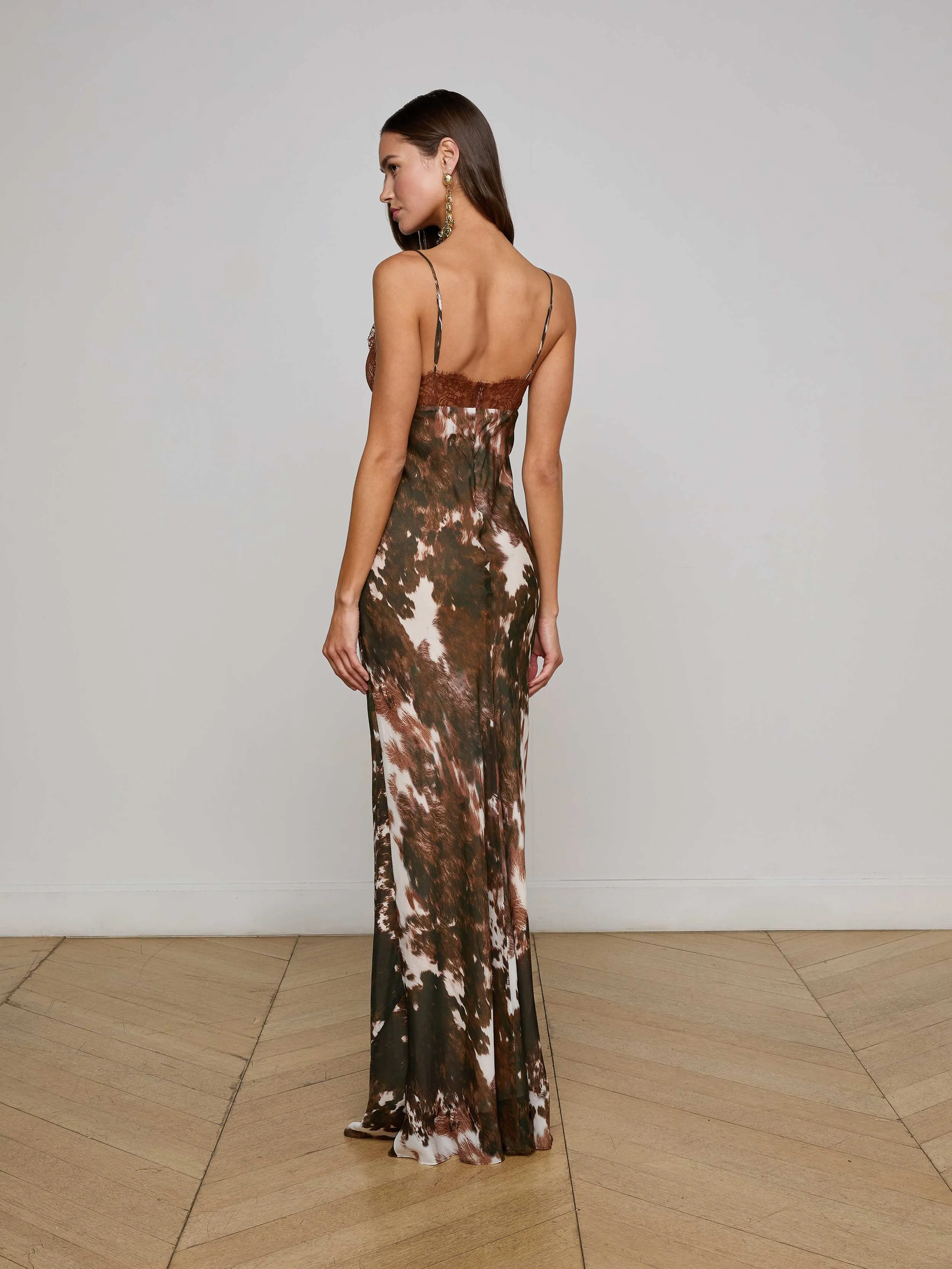 Susanna Silk Lace Dress sold by L'AGENCE product image thumbnail 3