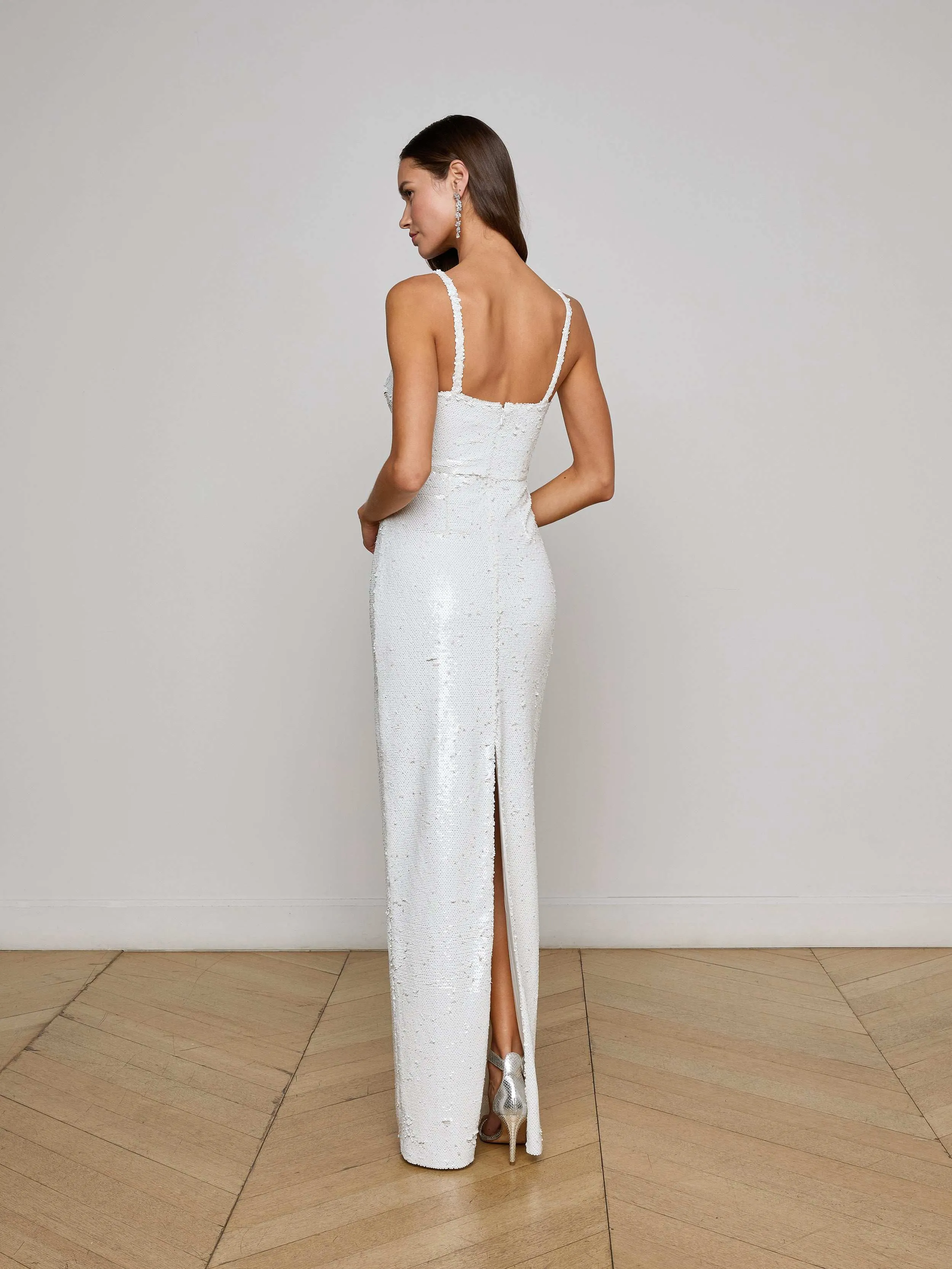 Karma Sequin Maxi Dress sold by L'AGENCE product image thumbnail 3
