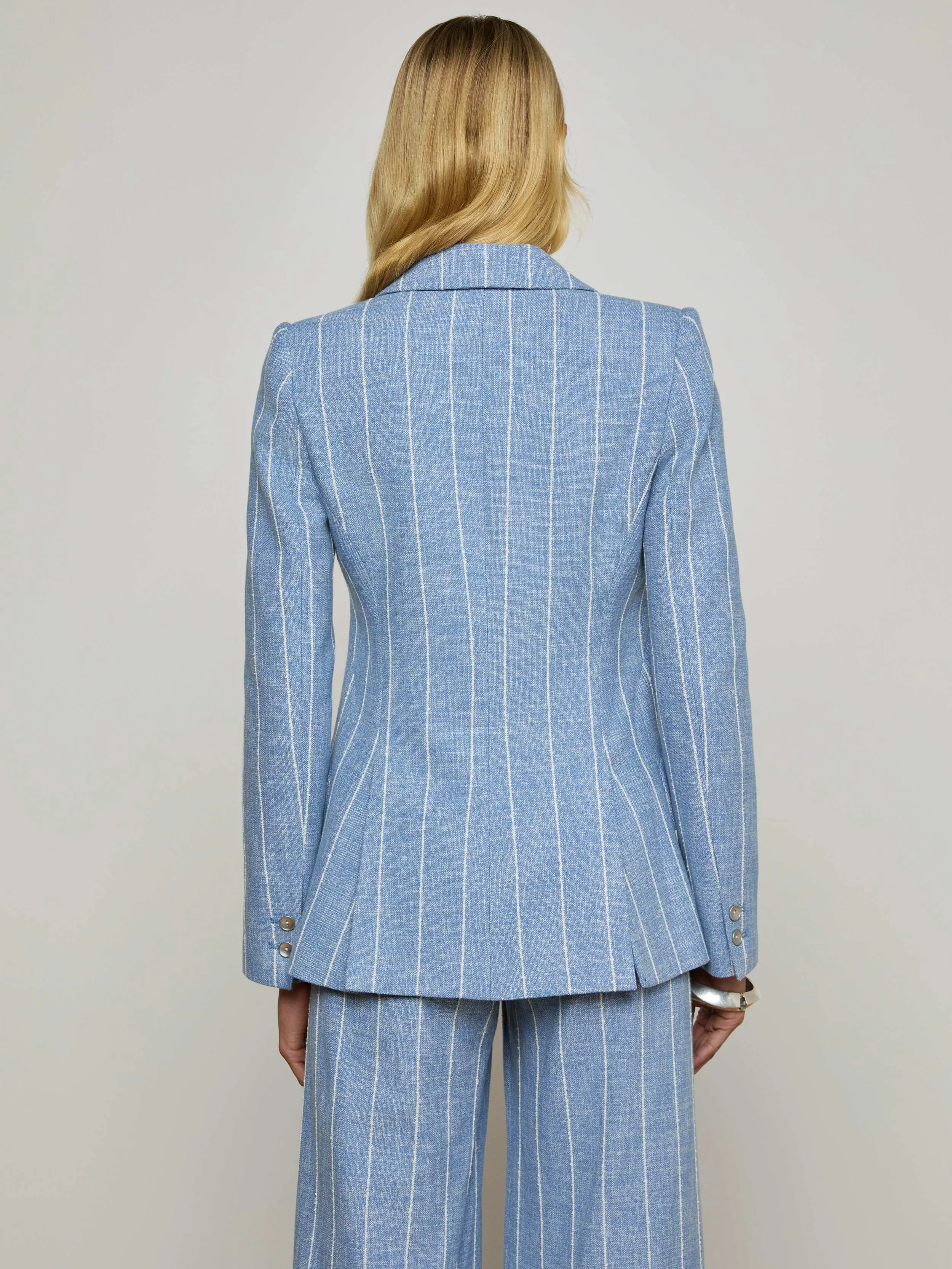 Chamberlain Pinstriped Blazer sold by L'AGENCE product image thumbnail 4