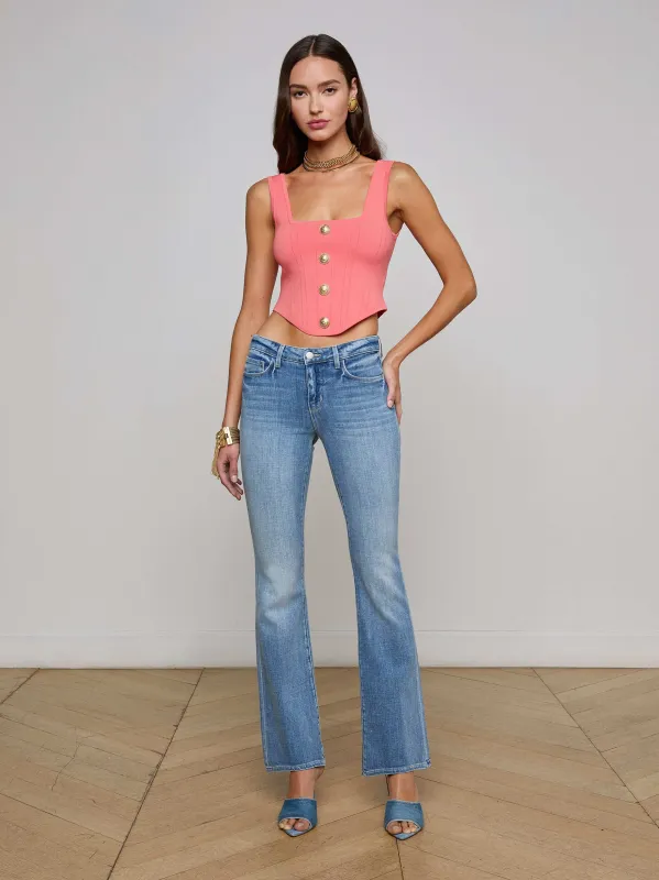 Cara Low-Rise Bootcut Jean sold by L'AGENCE
