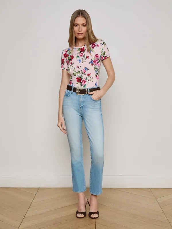 Mira Cropped Bootcut Jean sold by L'AGENCE