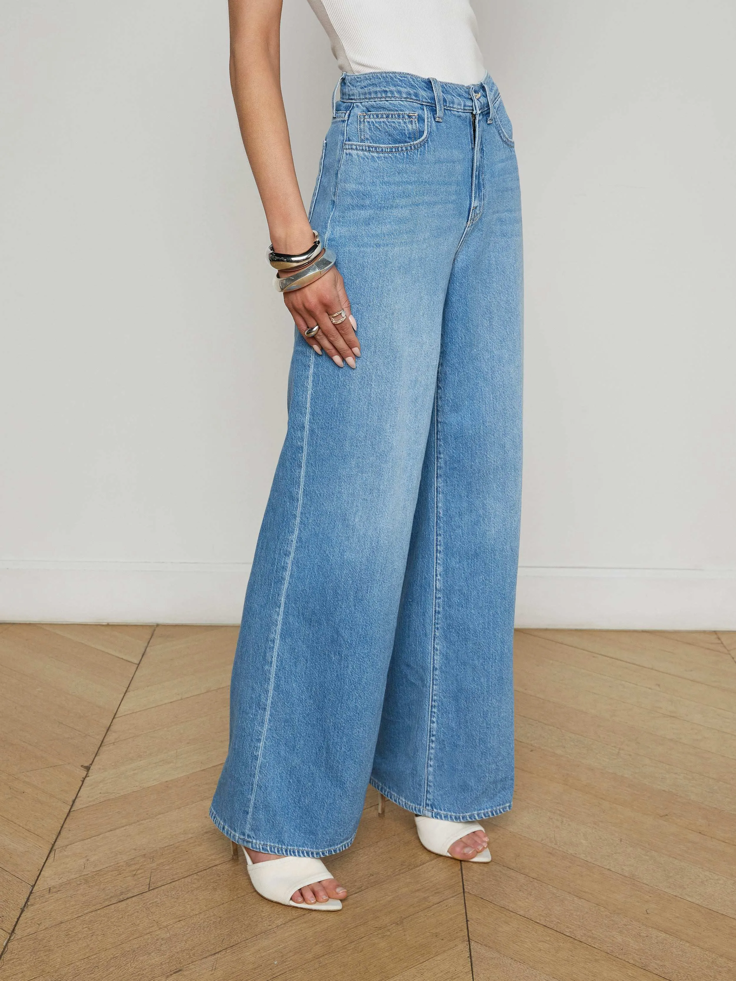 Alicent Wide-Leg Jean sold by L'AGENCE product image thumbnail 3