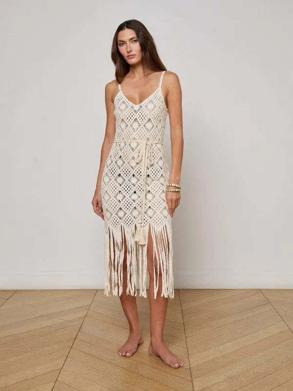 Haleigh Crochet Cover-Up Dress sold by L'AGENCE