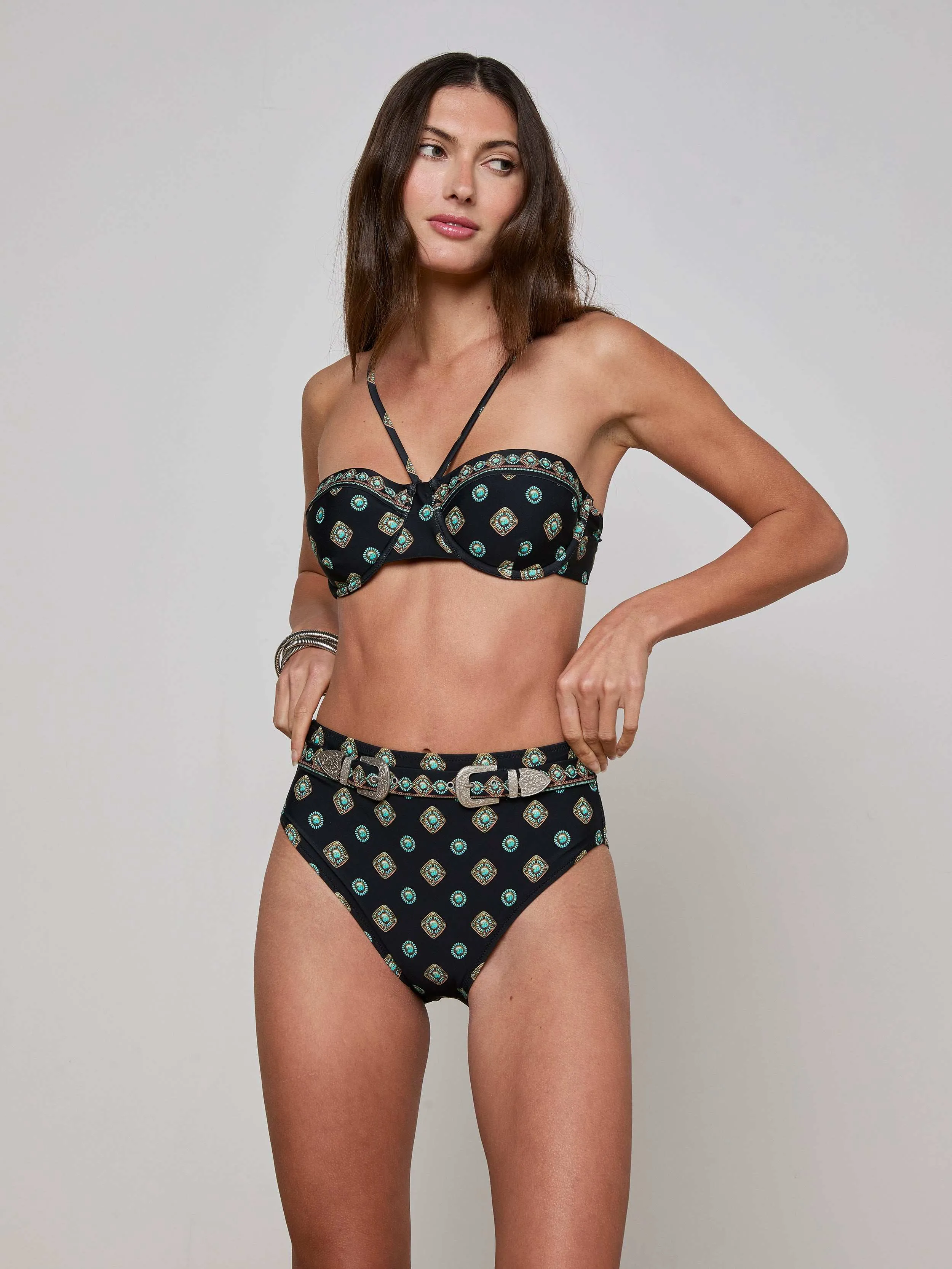 Vanessa High-Waisted Bikini Bottom sold by L'AGENCE product image thumbnail 5