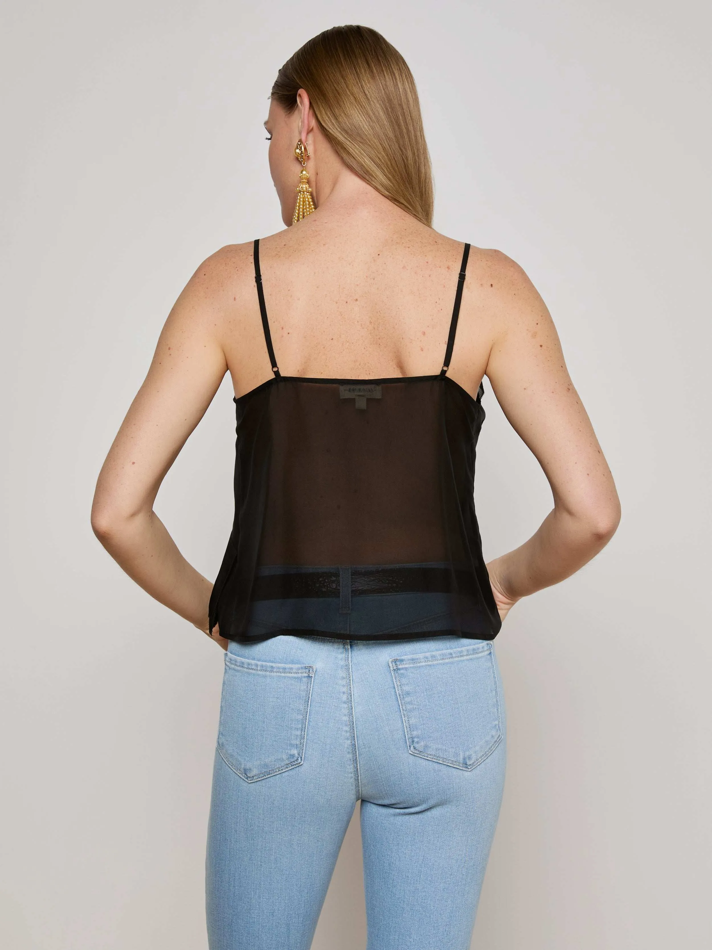 Erika Silk Chiffon Camisole sold by L'AGENCE product image thumbnail 4