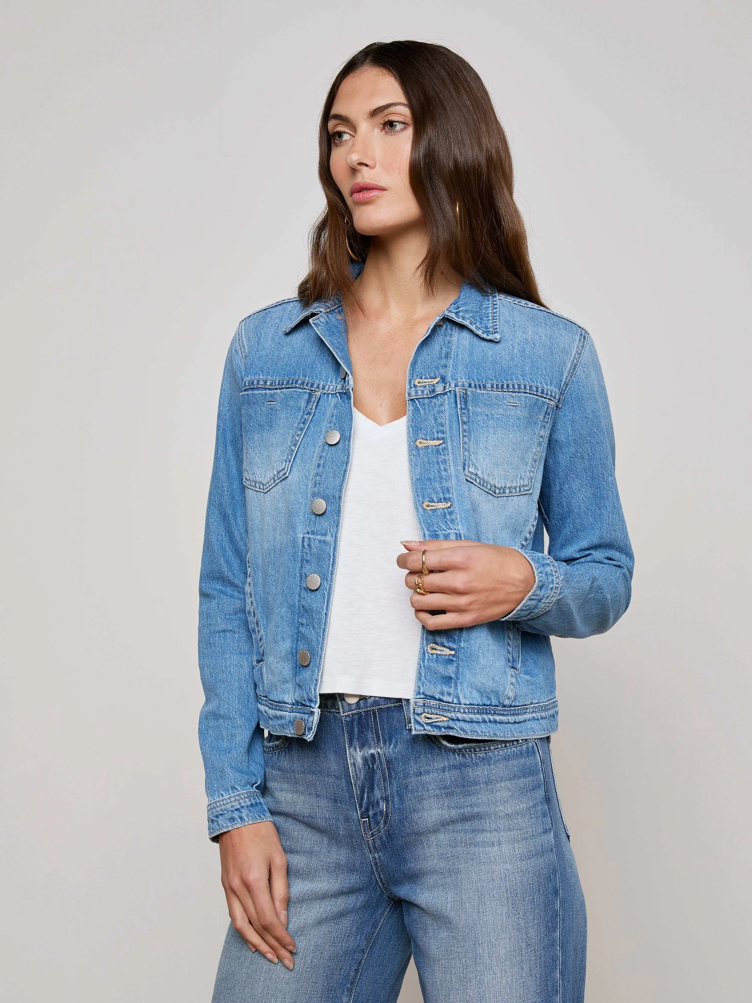Celine Jean Jacket sold by L'AGENCE product image thumbnail 2