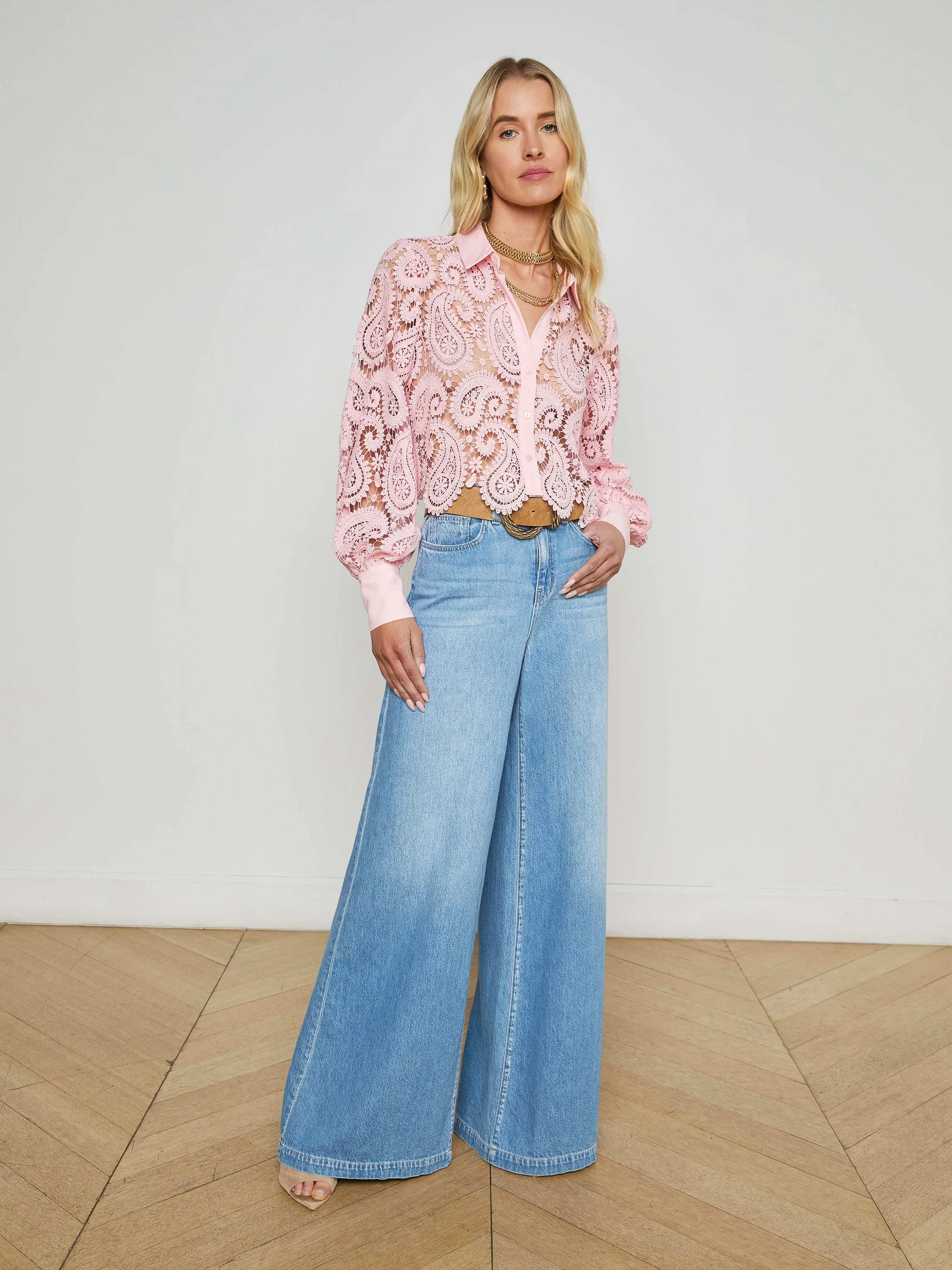 Quincy Wide-Leg Jean sold by L'AGENCE
