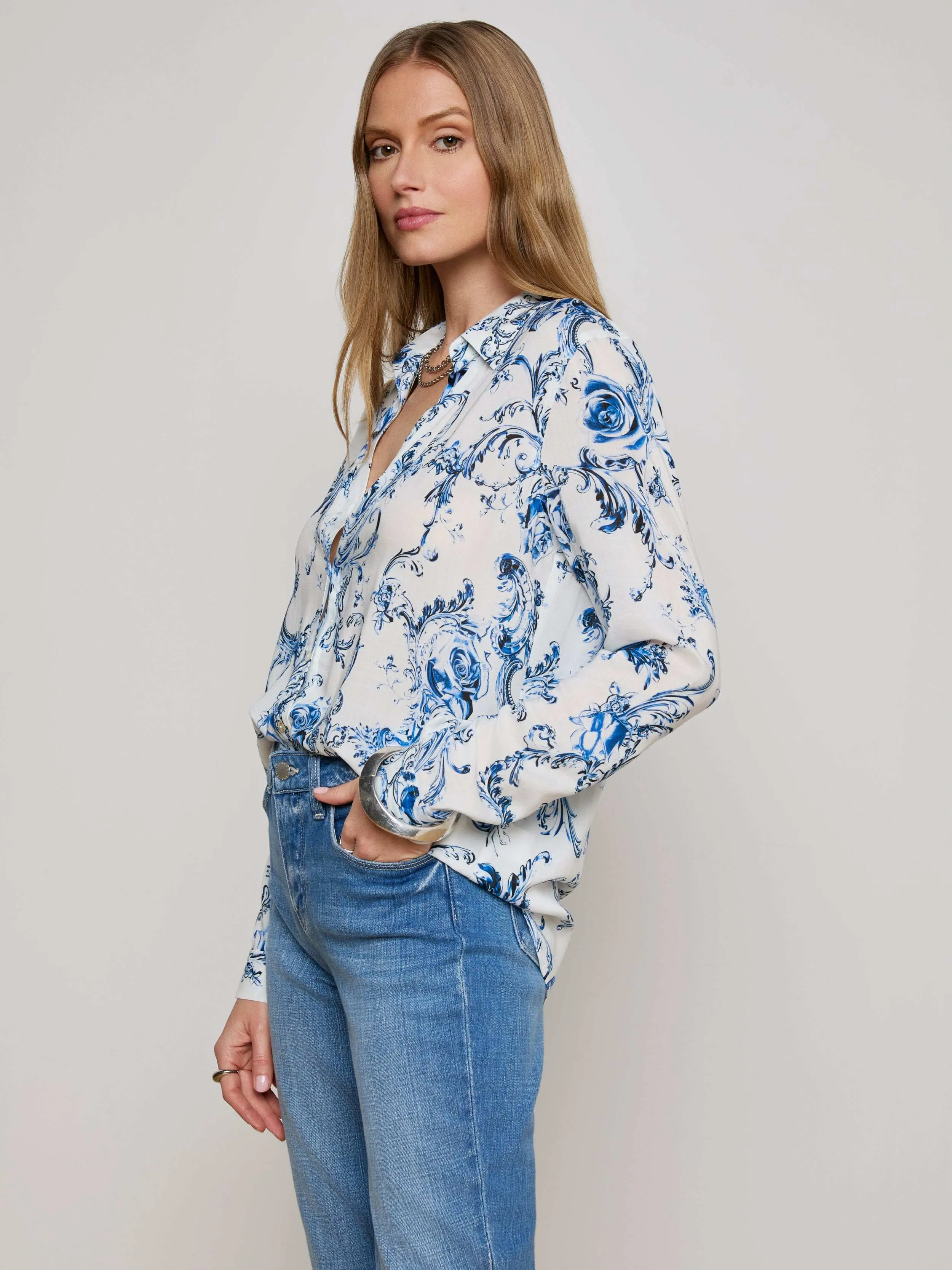 Holly Blouse sold by L'AGENCE product image thumbnail 3