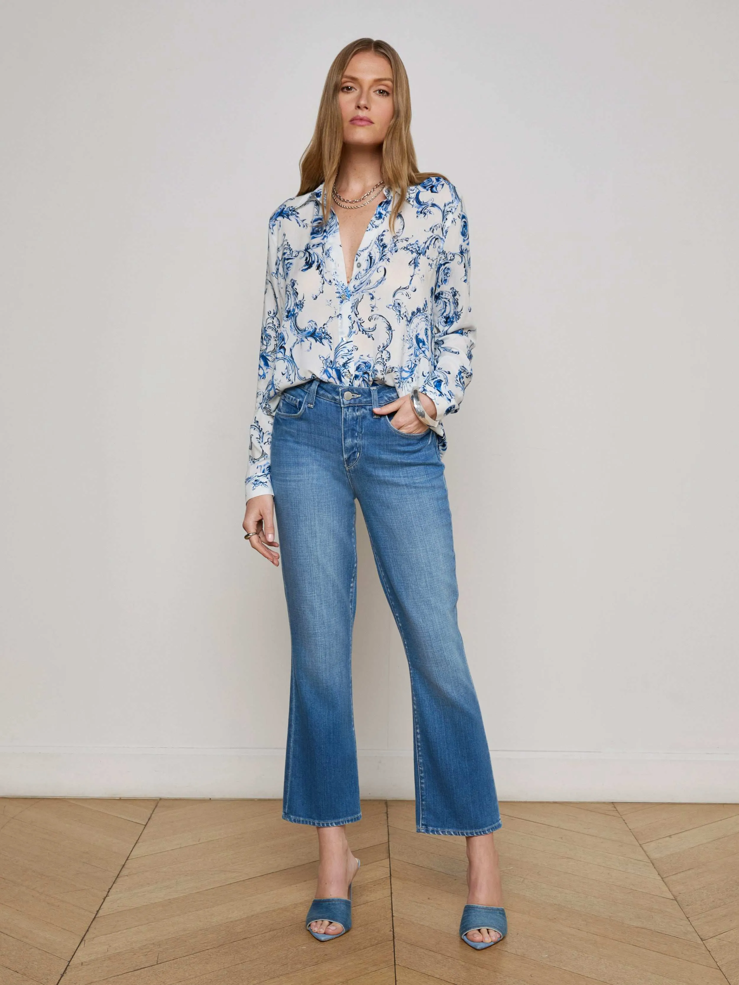 Holly Blouse sold by L'AGENCE product image thumbnail 5