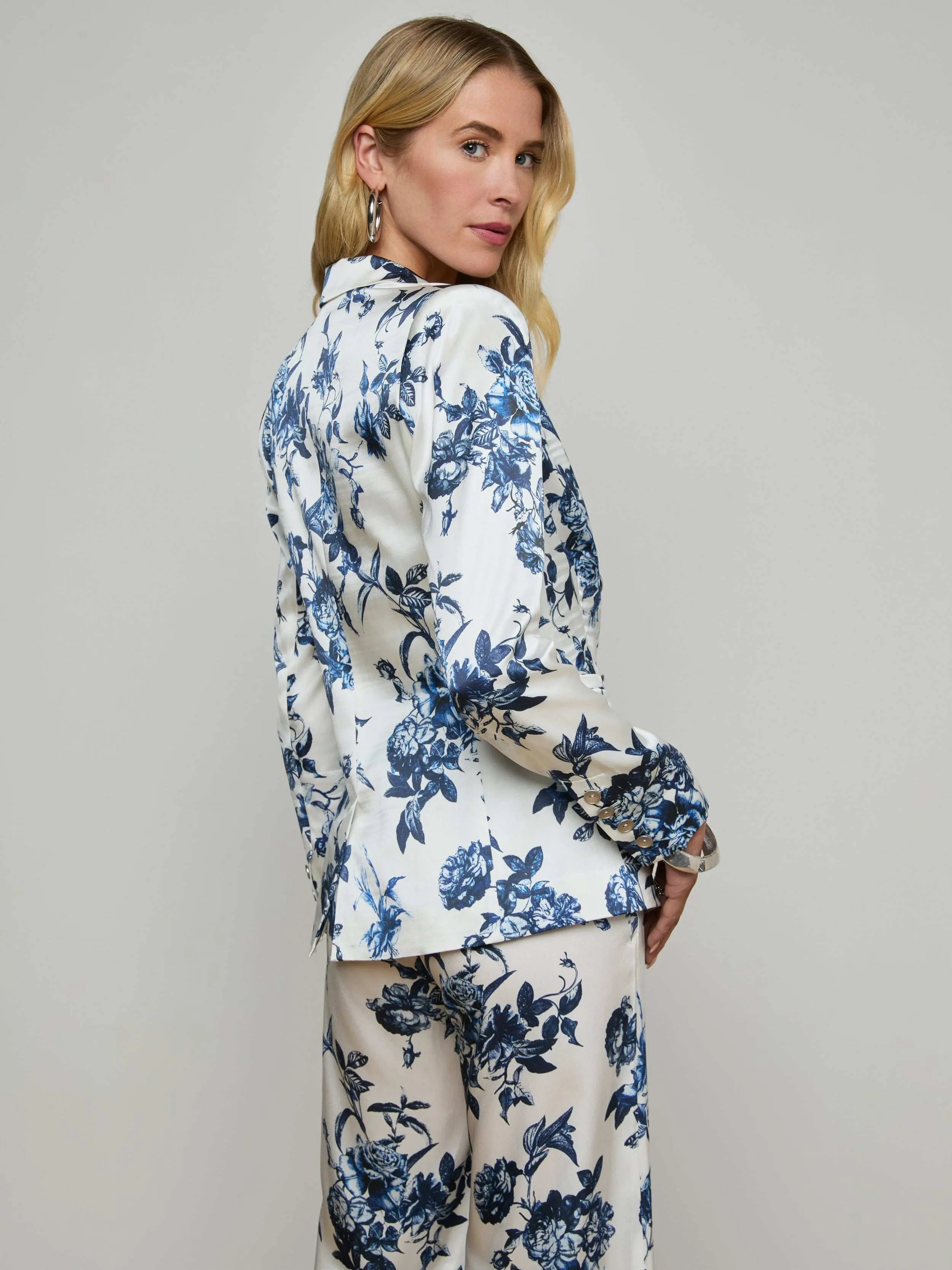 Colin Silk Blazer sold by L'AGENCE product image thumbnail 4