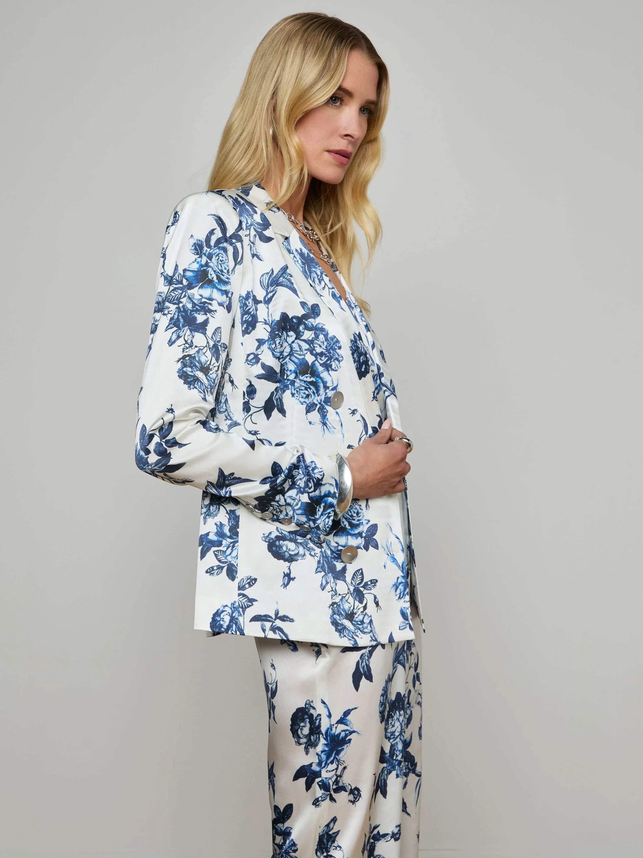 Colin Silk Blazer sold by L'AGENCE product image thumbnail 3