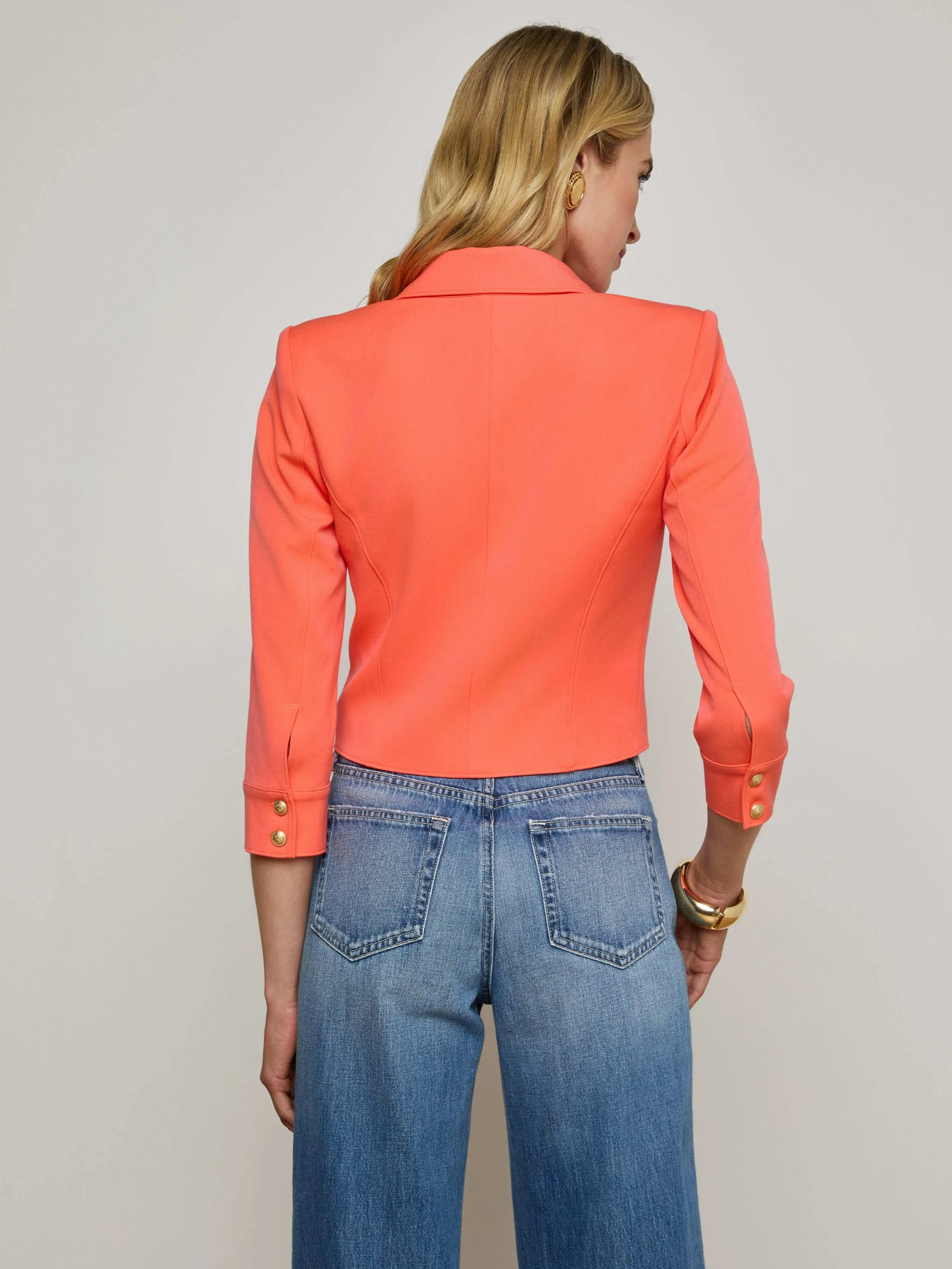 Kumi Cropped Jacket sold by L'AGENCE product image thumbnail 3