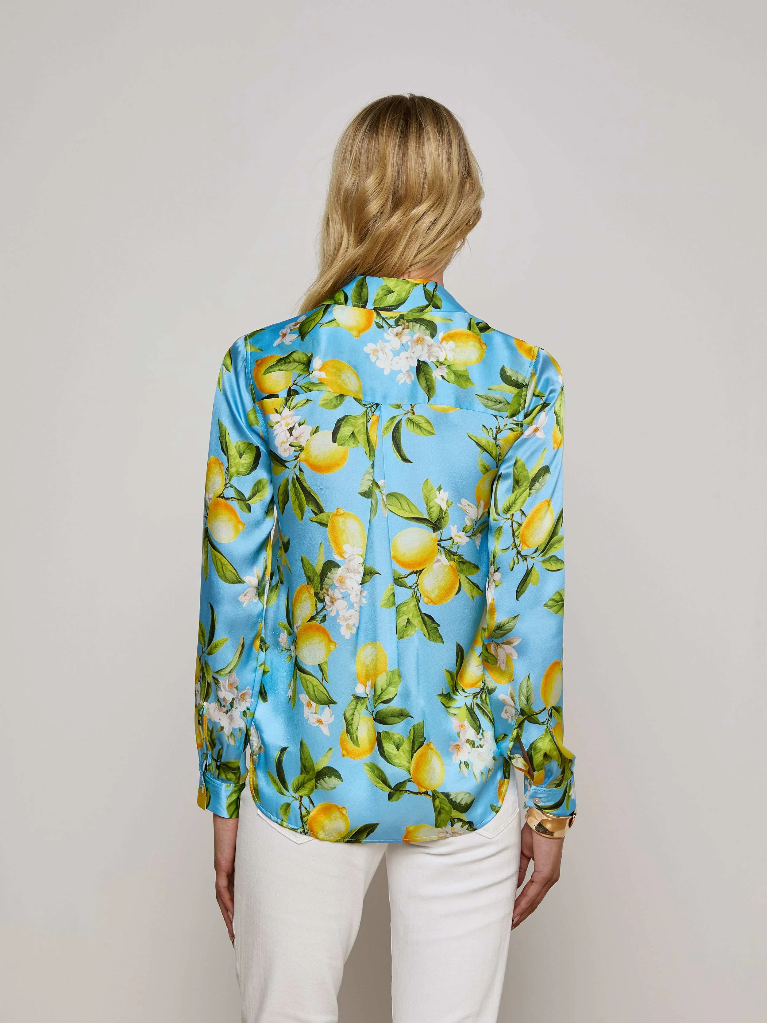 Tyler Silk Blouse sold by L'AGENCE product image thumbnail 3