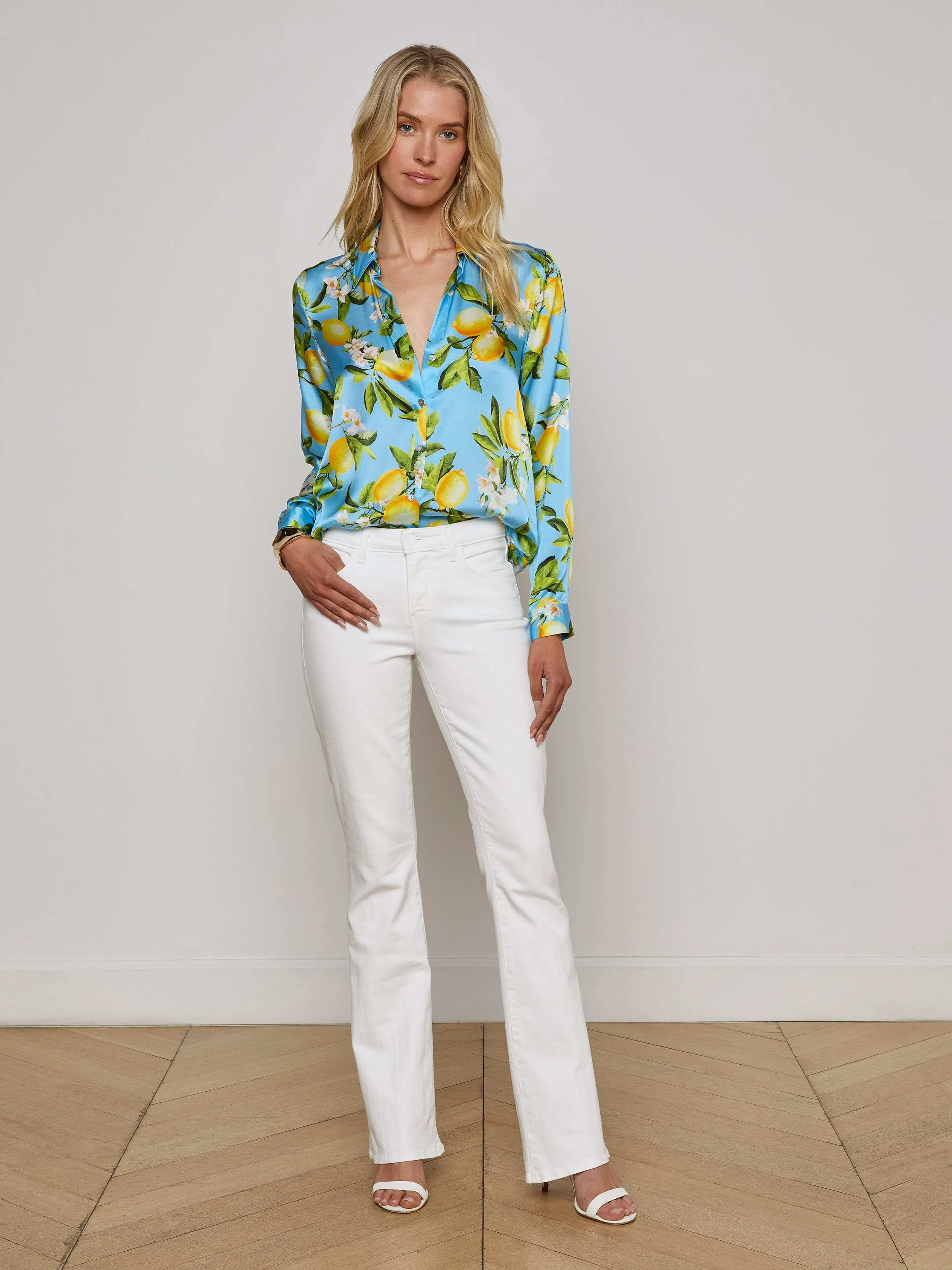 Tyler Silk Blouse sold by L'AGENCE product image thumbnail 4