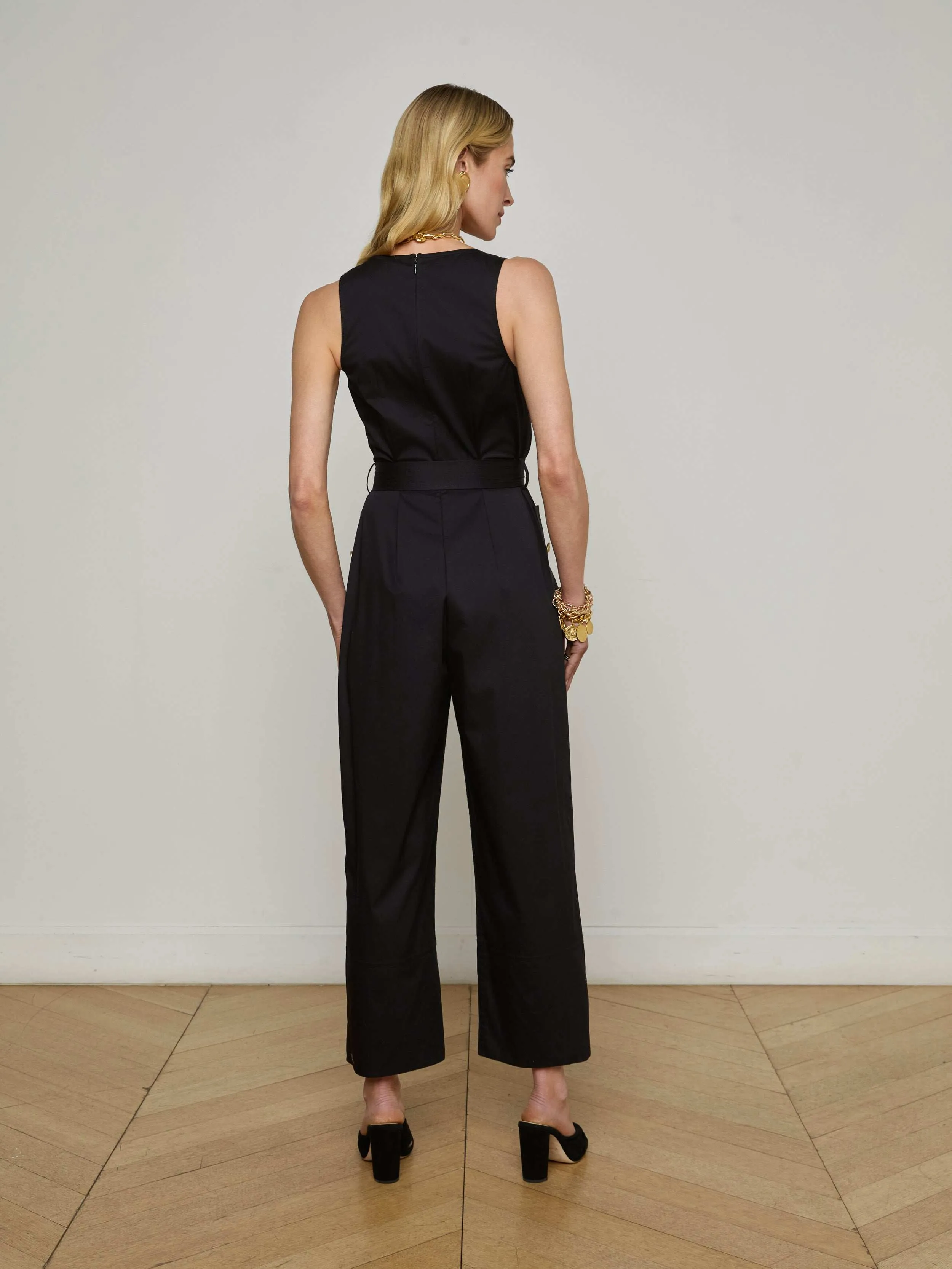 Branca Poplin Jumpsuit sold by L'AGENCE product image thumbnail 3