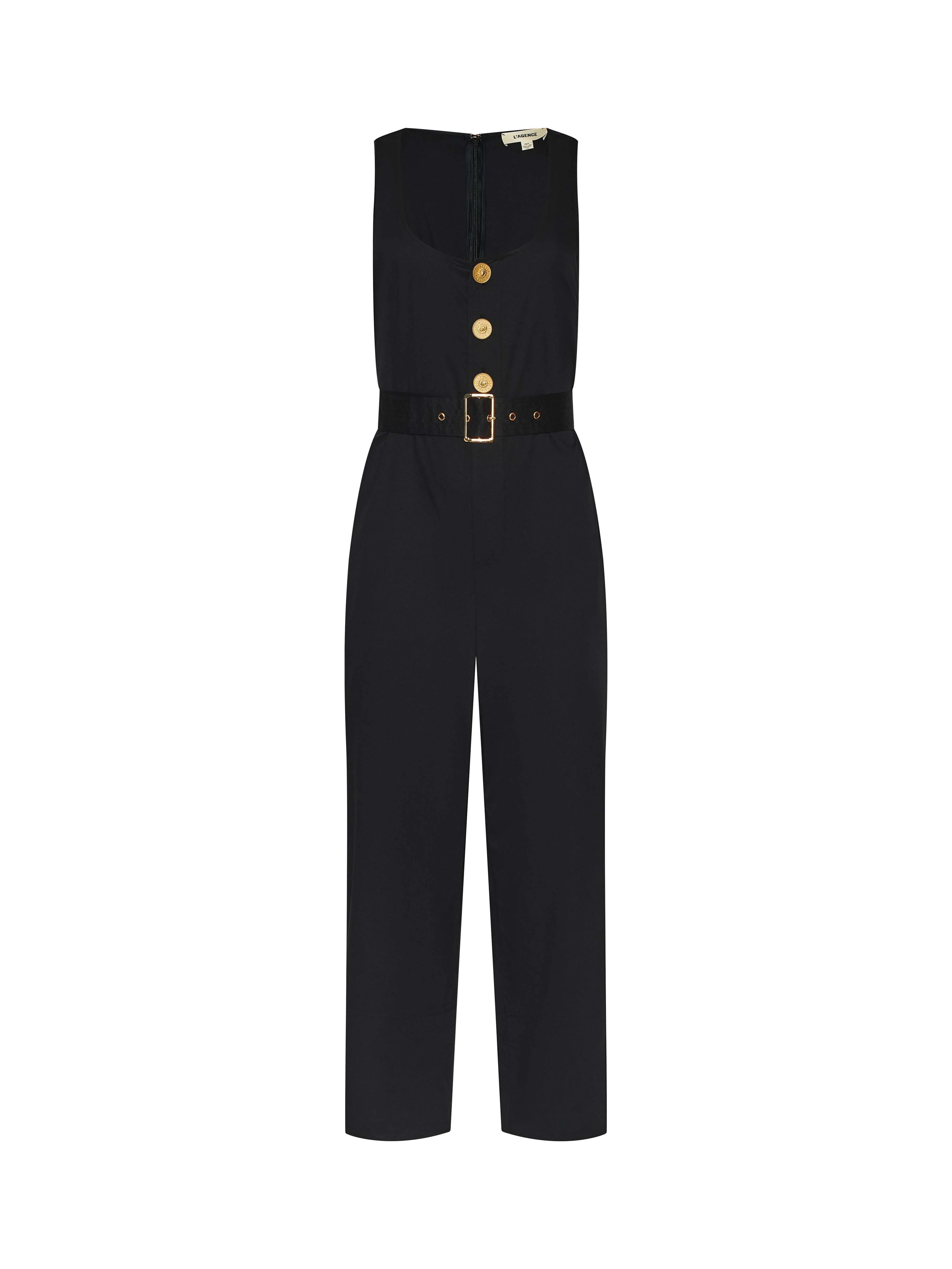 Branca Poplin Jumpsuit sold by L'AGENCE product image thumbnail 5