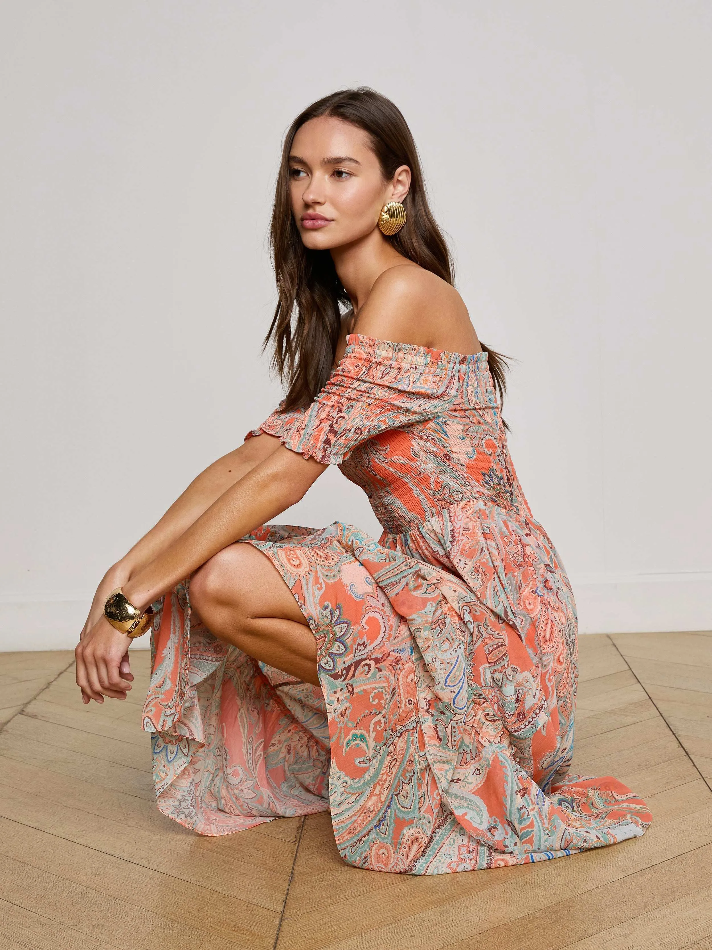 Oriel Off-The-Shoulder Dress sold by L'AGENCE product image thumbnail 2