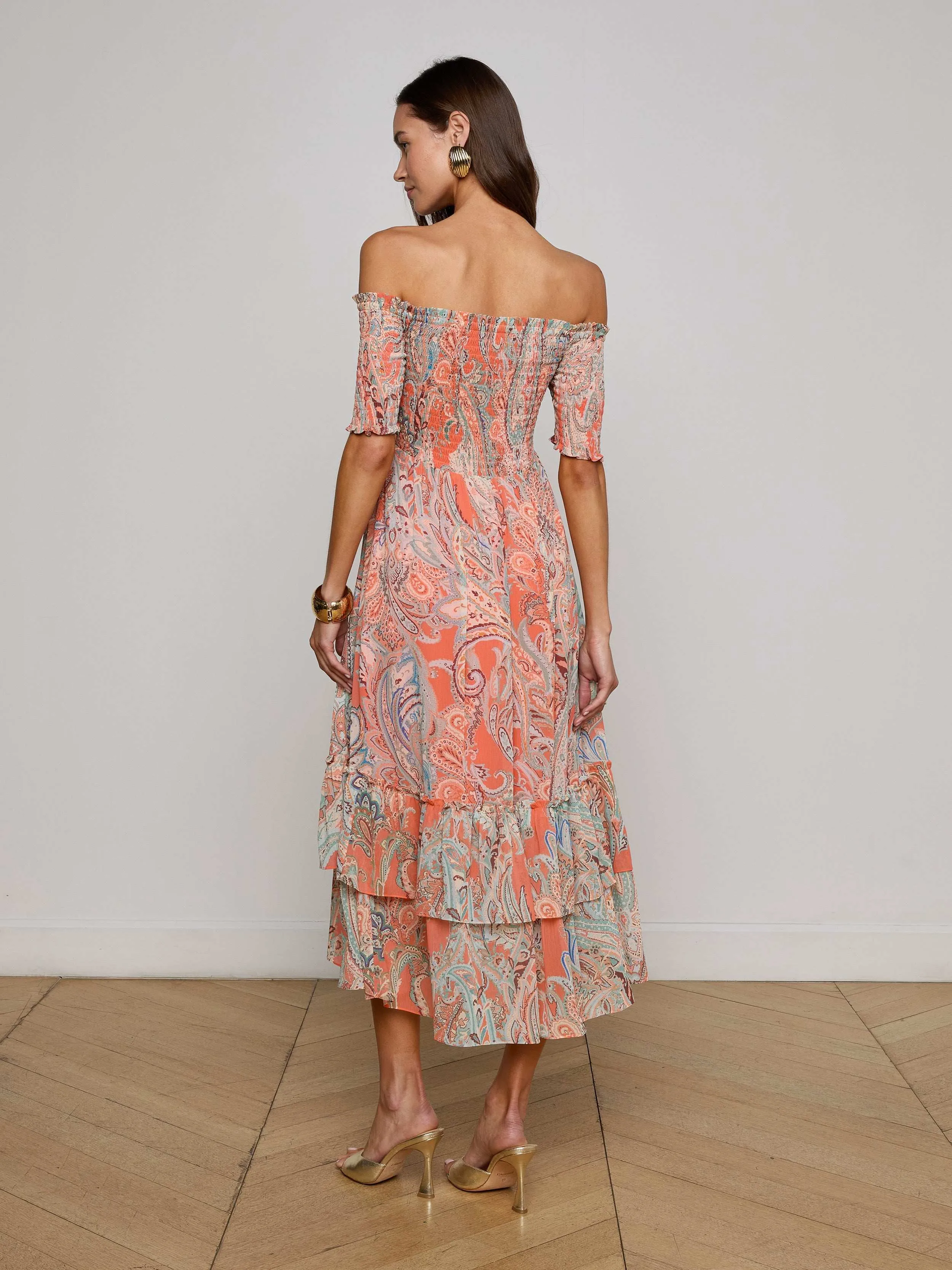 Oriel Off-The-Shoulder Dress sold by L'AGENCE product image thumbnail 4