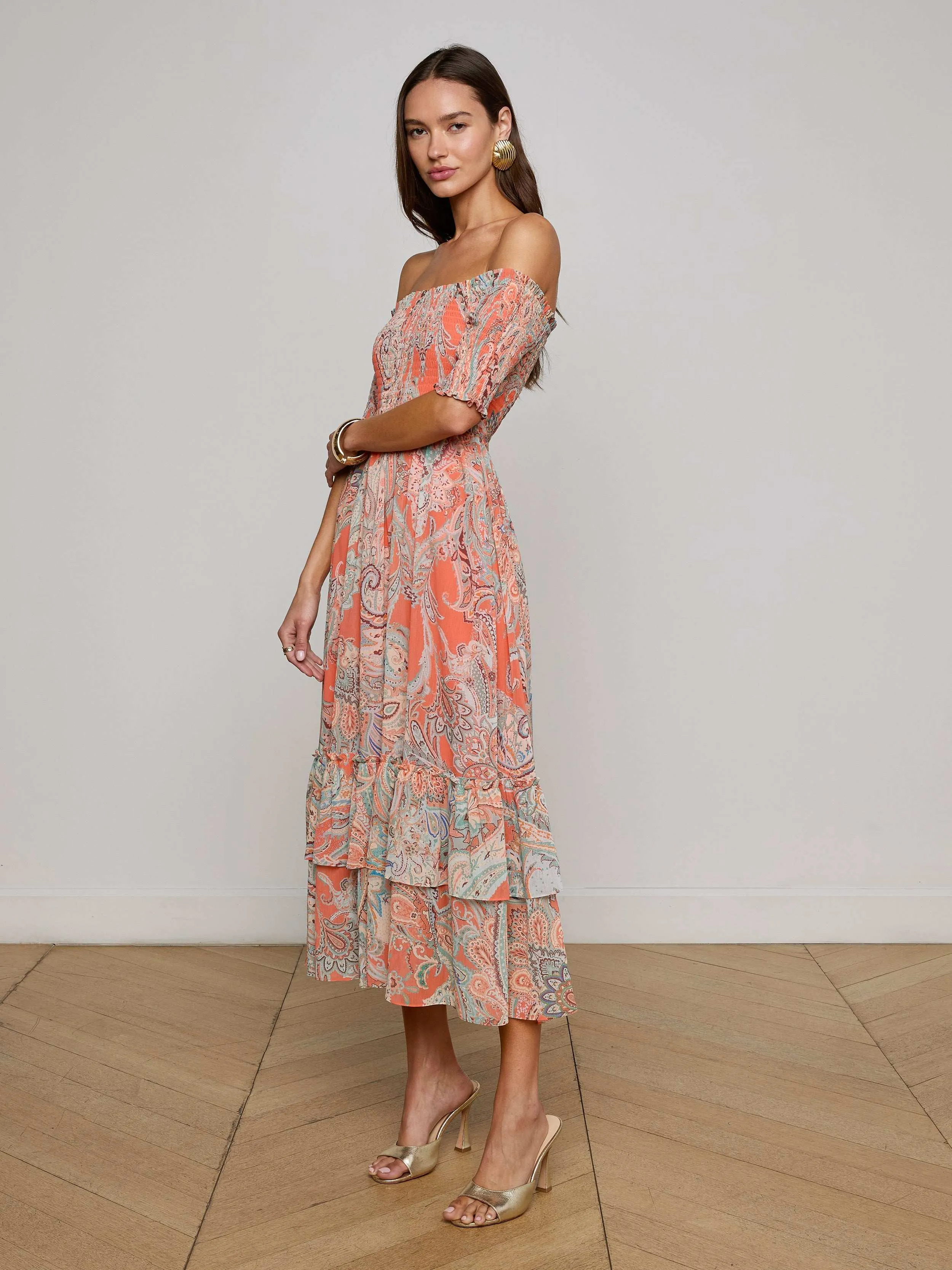 Oriel Off-The-Shoulder Dress sold by L'AGENCE product image thumbnail 3