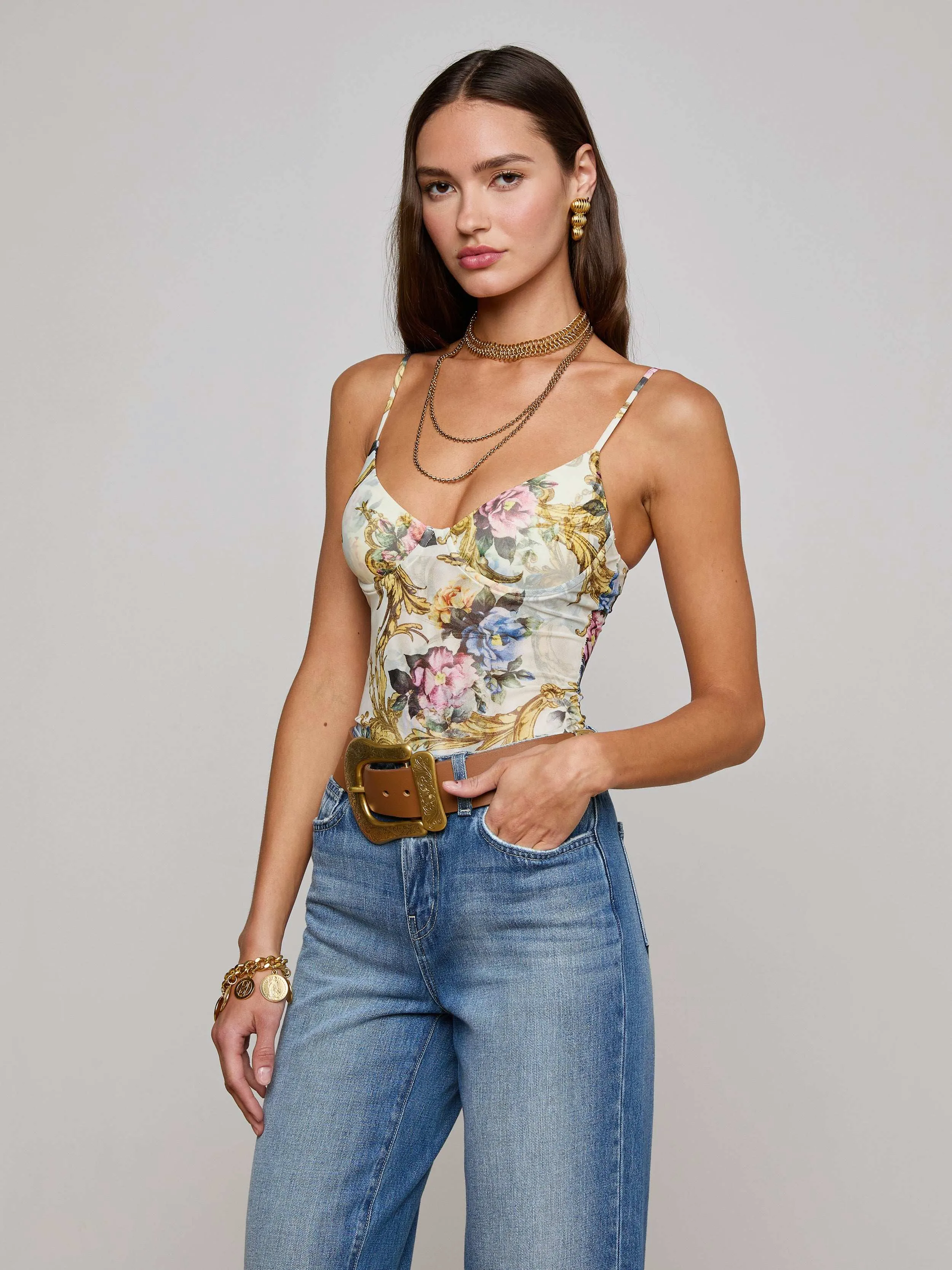 Elowen Underwire Bodysuit sold by L'AGENCE product image thumbnail 4